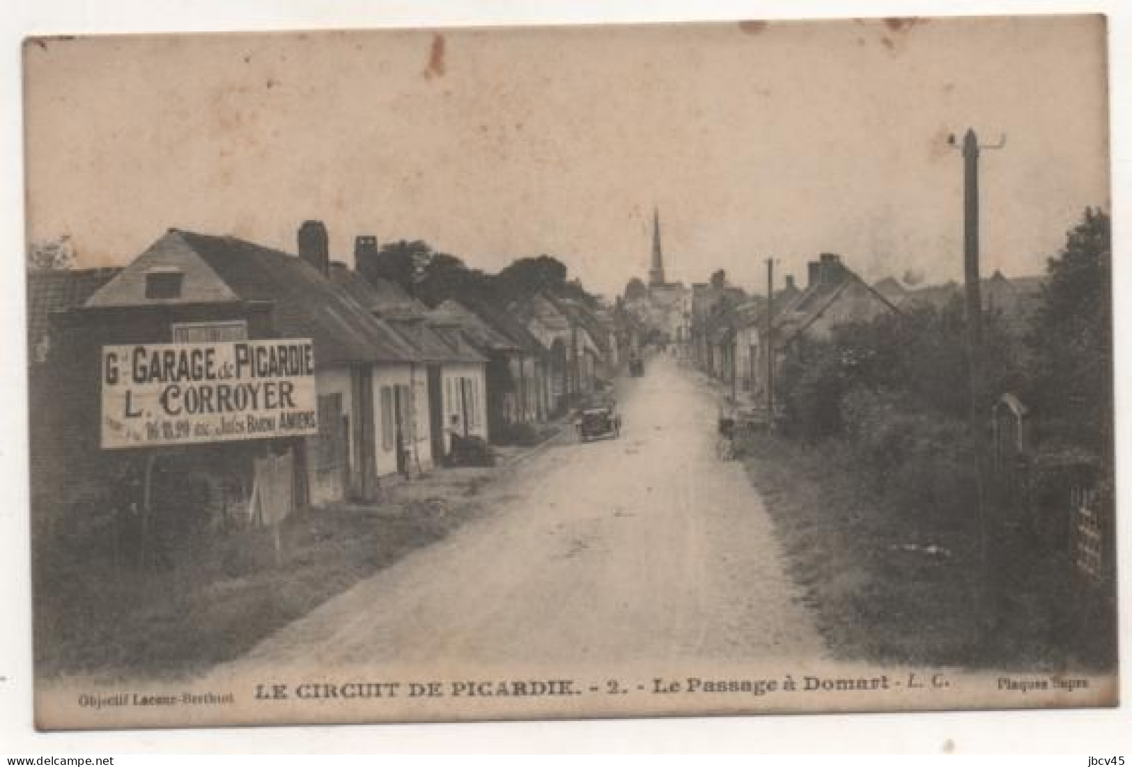 CPA  LE CIRCUIT DE PICARDIE  Le Passage A Domart 1905 - Manifestations