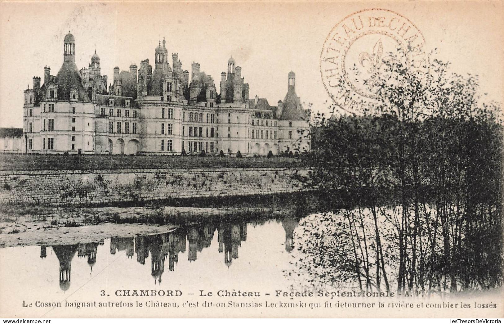 FRANCE - Chambord - Le Château - Façade Septentrionale  - AP - Carte Postale Ancienne - Chambord