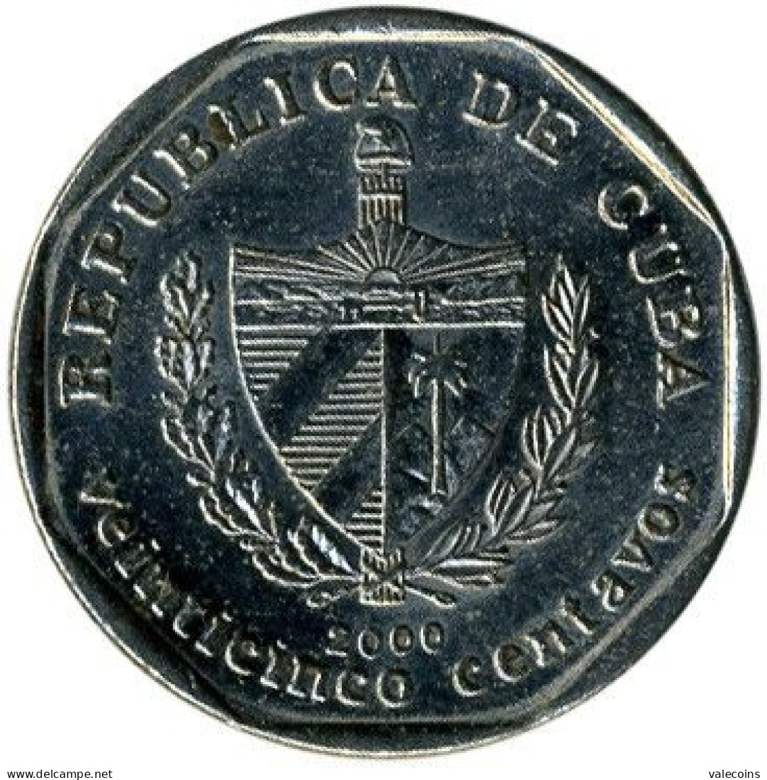 CUBA - 2000 - 25 Centavos - KM 577.2 (coin Alignment) - TRINIDAD - UNC - Kuba