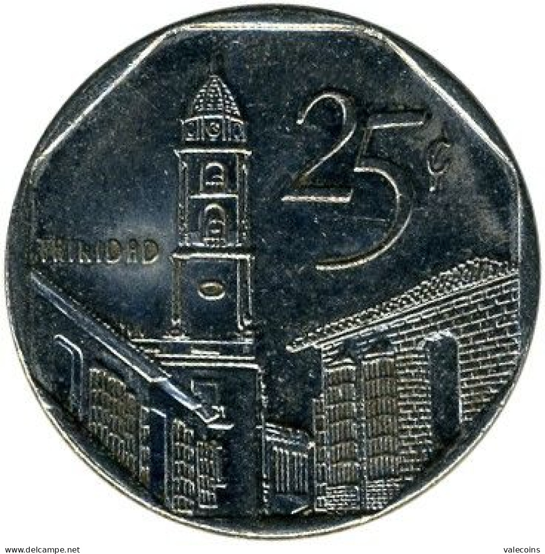 CUBA - 2000 - 25 Centavos - KM 577.2 (coin Alignment) - TRINIDAD - UNC - Kuba