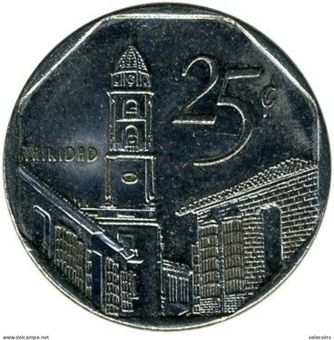 CUBA - 2000 - 25 Centavos - KM 577.2 (coin Alignment) - TRINIDAD - UNC - Cuba