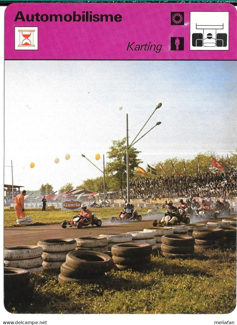 GF1973 - FICHE EDITION RENCONTRE - KARTING - Other & Unclassified