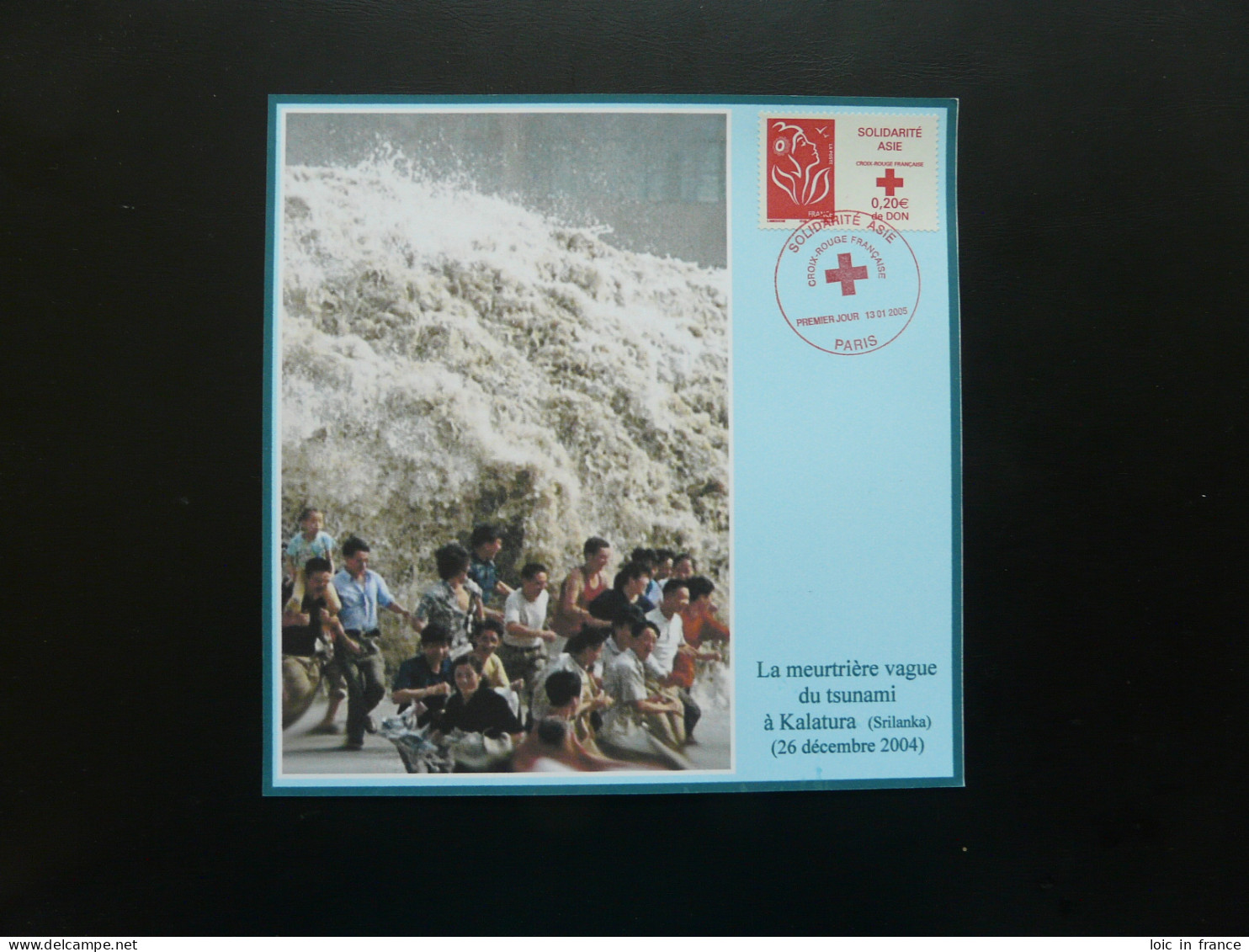 Carte FDC Card Marianne De Lamouche Solidarité Tsunami En Asie France 2005 - Wasser