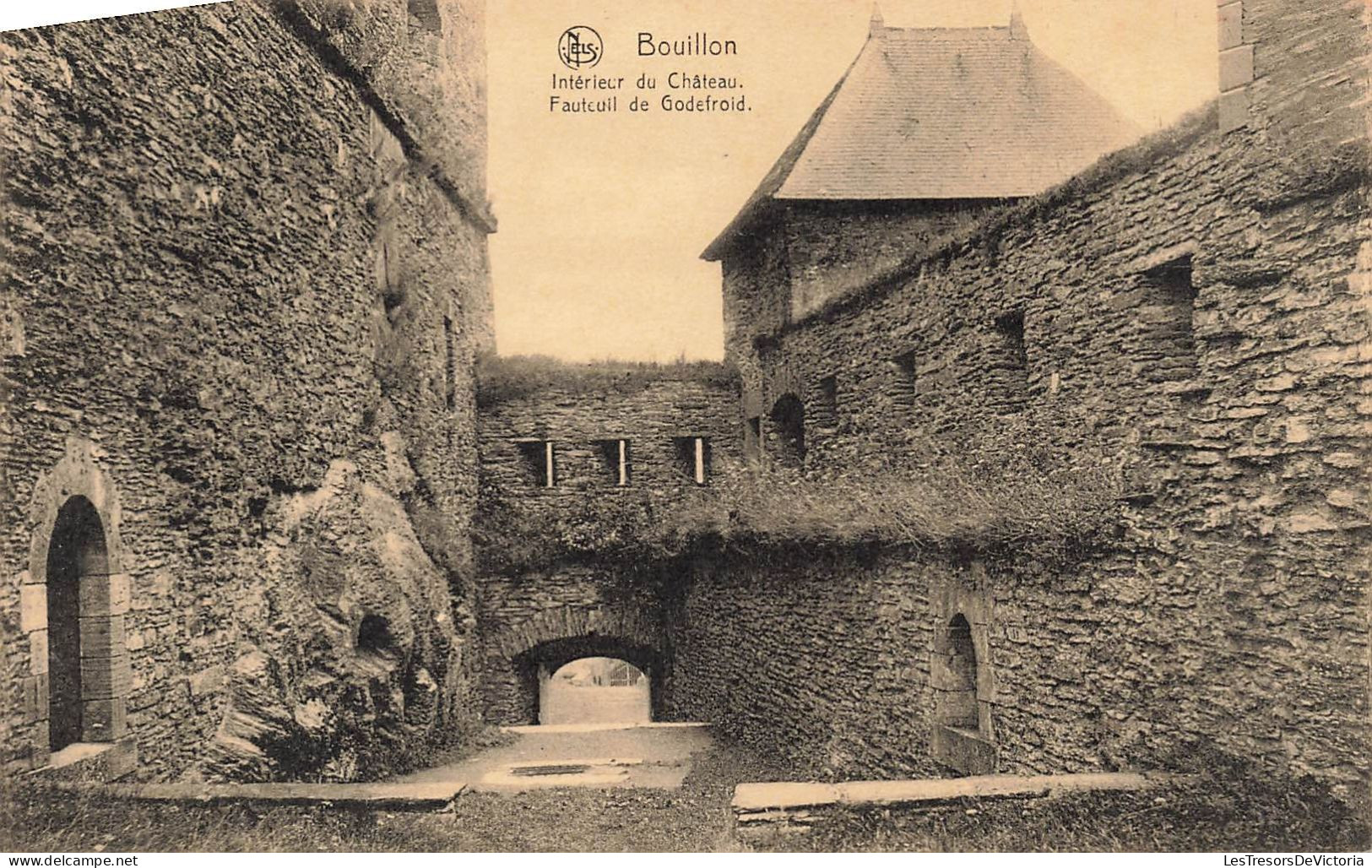 BELGIQUE - Bouillon - Intérieur Du Château - Fauteuil De Godefroid - Carte Postale Ancienne - Bouillon