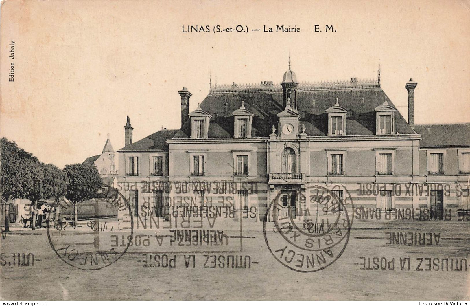 FRANCE - Linas - Vue Générale De La Mairie - Carte Postale Ancienne - Autres & Non Classés