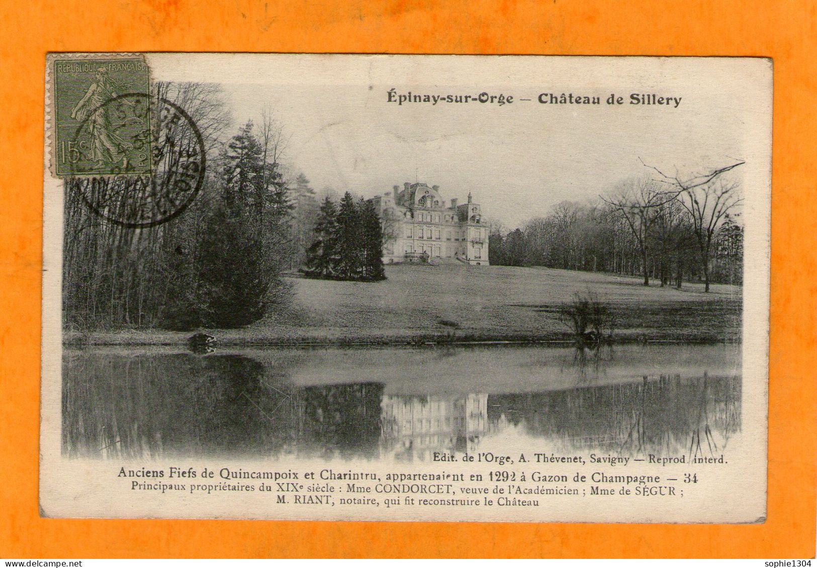 EPINAY-sur-ORGE - Château De Sillery - - Epinay-sur-Orge