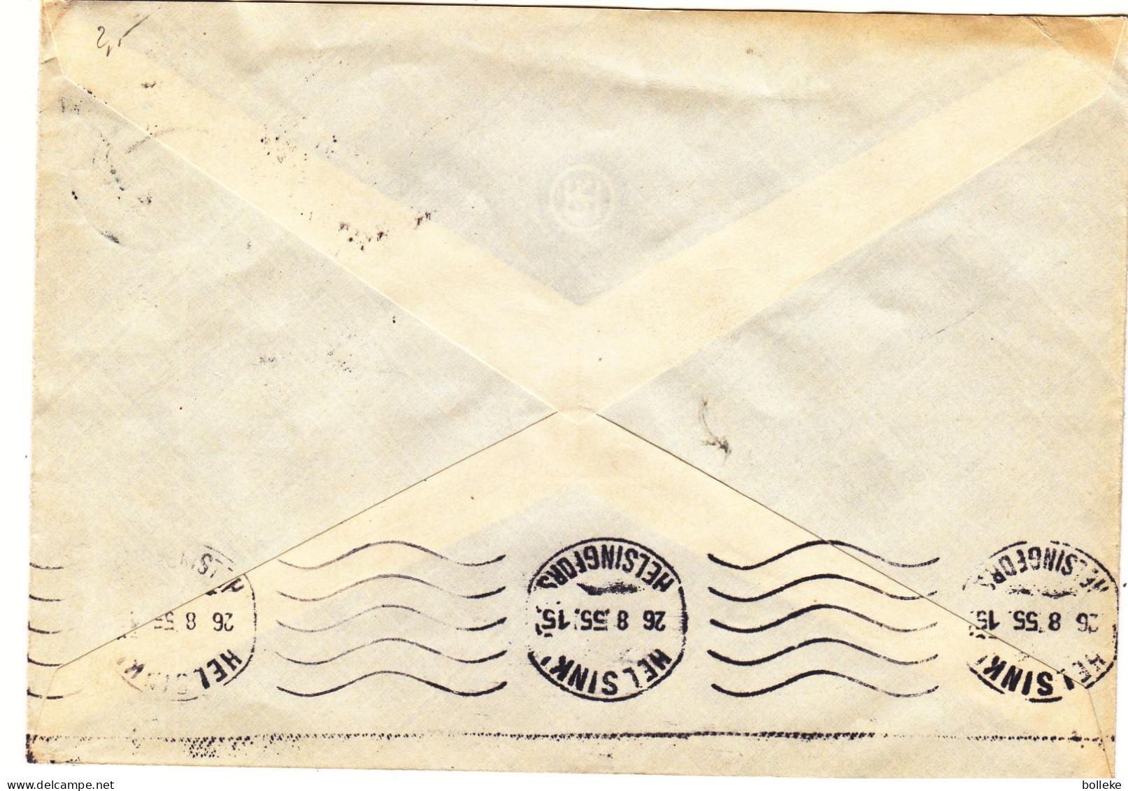 Finlande - Lettre De 1955 - Exp Vers Helsinki - Avec Cachet Rural 4929 - - Lettres & Documents