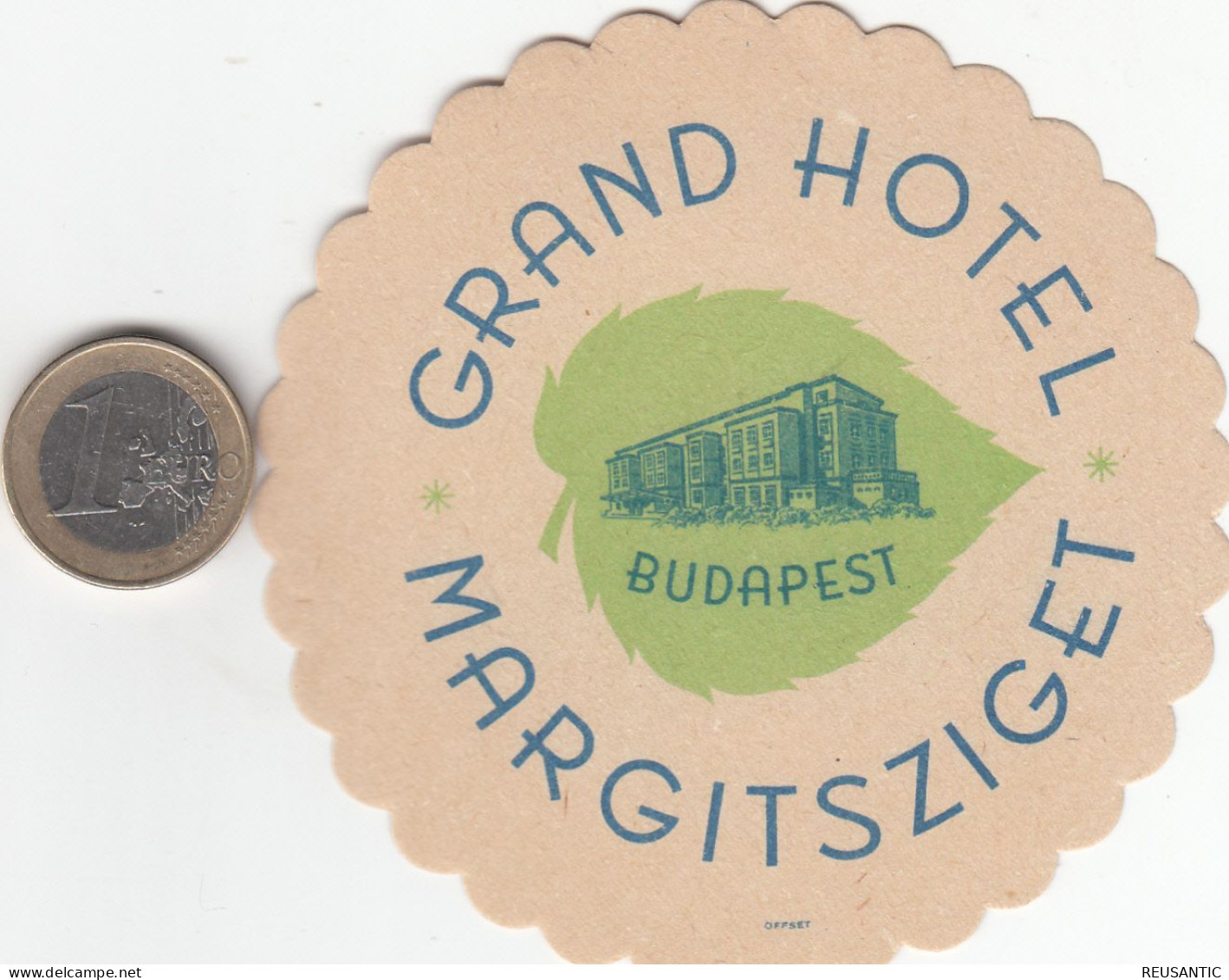 ETIQUETA - STICKER - LUGGAGE LABEL   HOTEL GRAND HOTEL MARGITSZIGET - BUDAPEST  - HONGRIE - HUNGARY - Etiquetas De Hotel