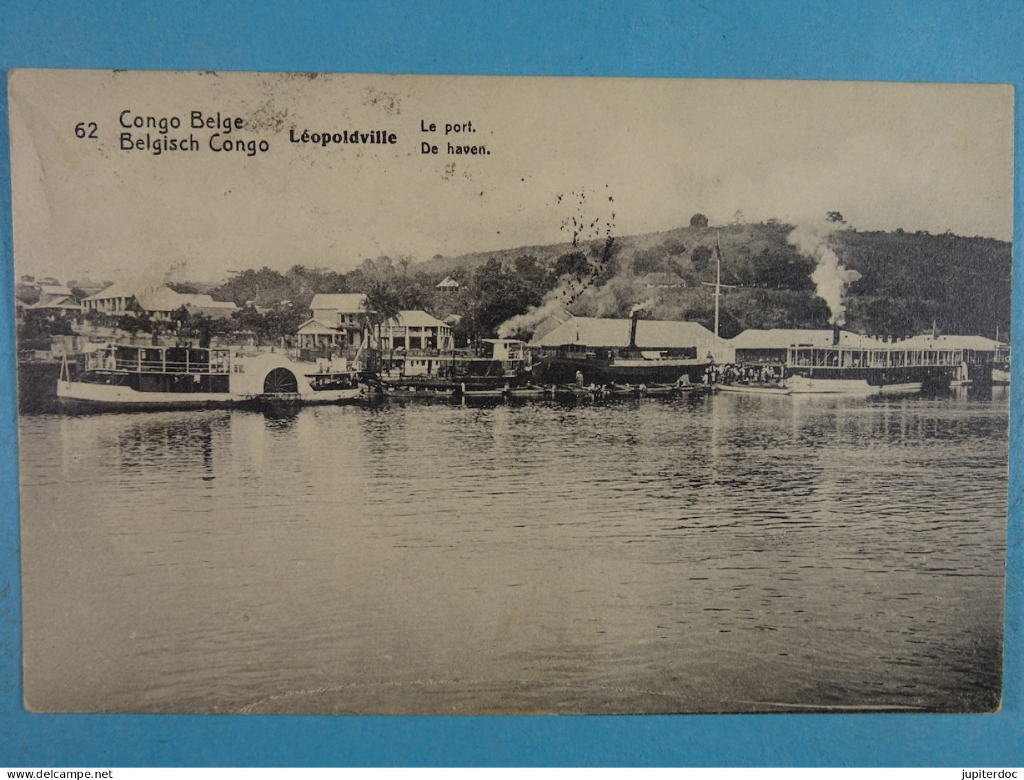 (Entier Postal) Congo Belge Léopoldville Le Port - Kinshasa - Leopoldville (Leopoldstadt)