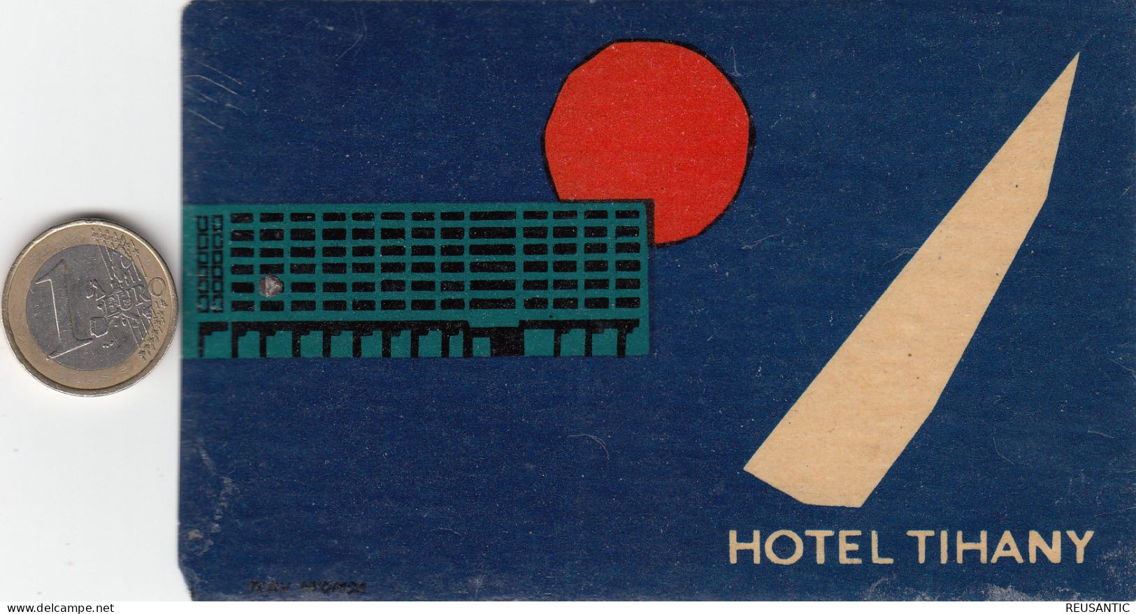 ETIQUETA - STICKER - LUGGAGE LABEL   HOTEL TIHANY   - HONGRIE - HUNGARY - Etiquetas De Hotel