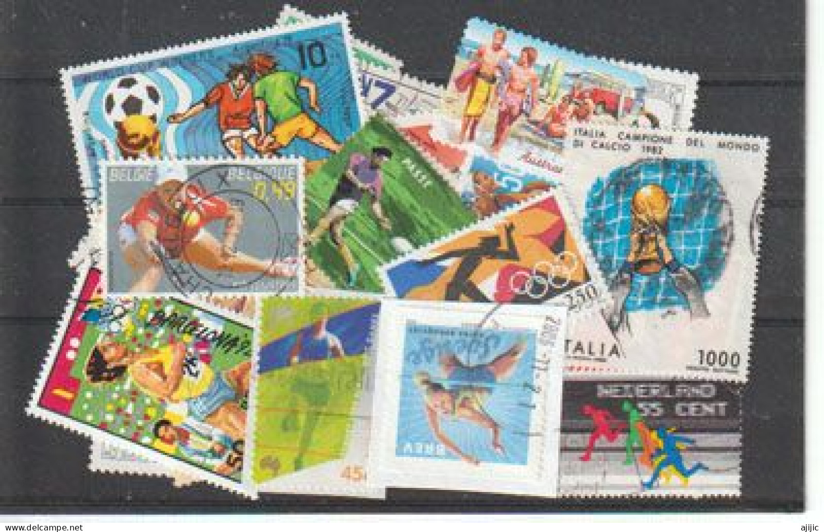 SPORTS:  Beau Lot De 25 Timbres Sports Grands Formats Oblitérés, Tous Différents,  1 ère Qualité  # 5 - Mezclas (max 999 Sellos)