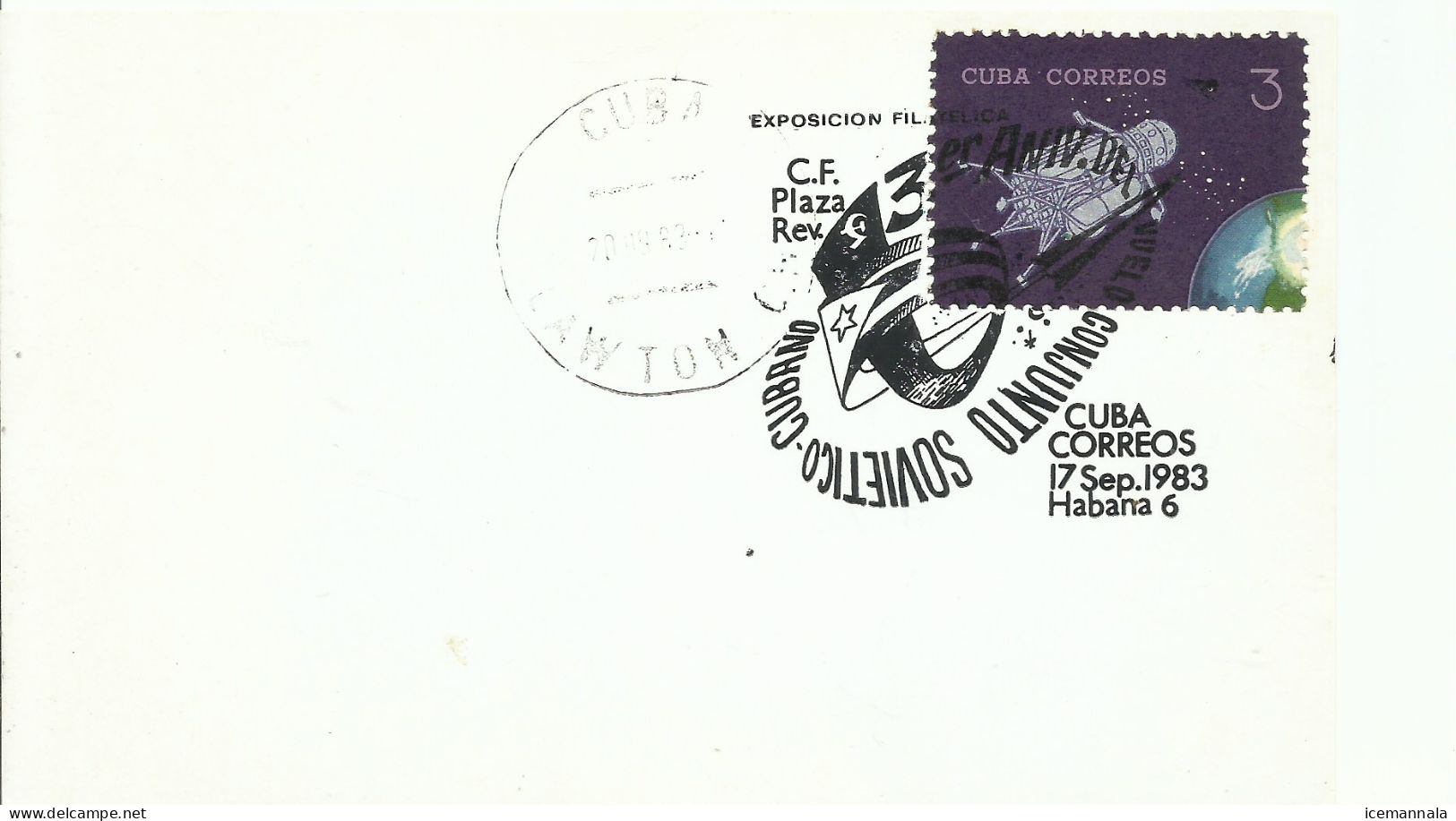 CUBA,  TARJETA  TEMA  ESPACIAL - Zuid-Amerika