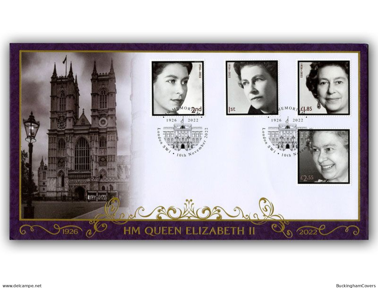 2022 Queen Elizabeth II In Memoriam FDC - 2021-... Em. Décimales