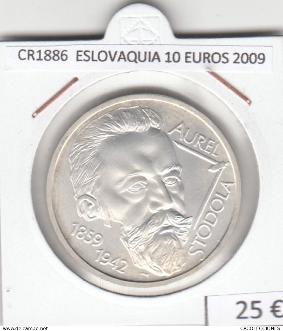 CR1886 MONEDA ESLOVAQUIA 10 EUROS 2009 PLATA - Eslovaquia