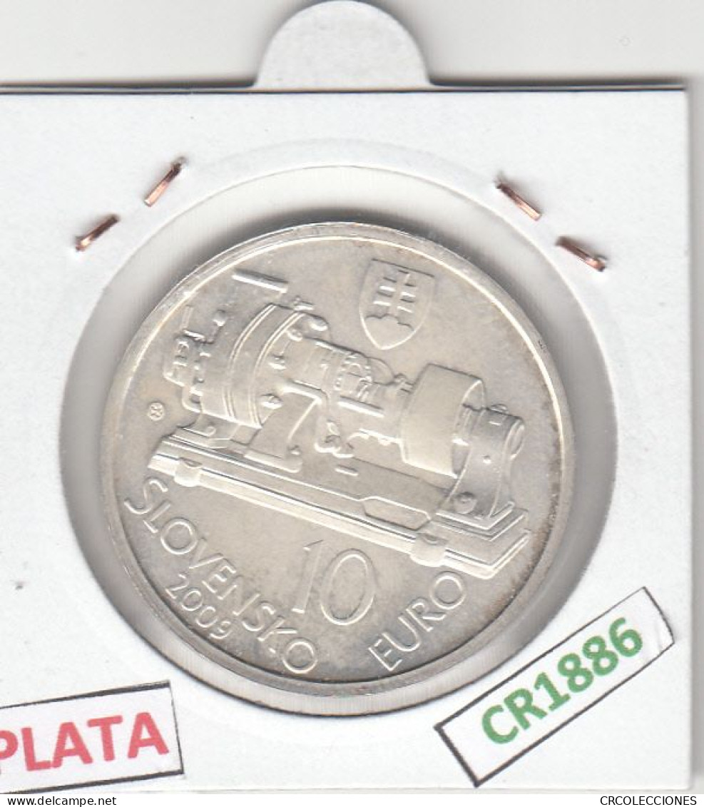 CR1886 MONEDA ESLOVAQUIA 10 EUROS 2009 PLATA - Eslovaquia