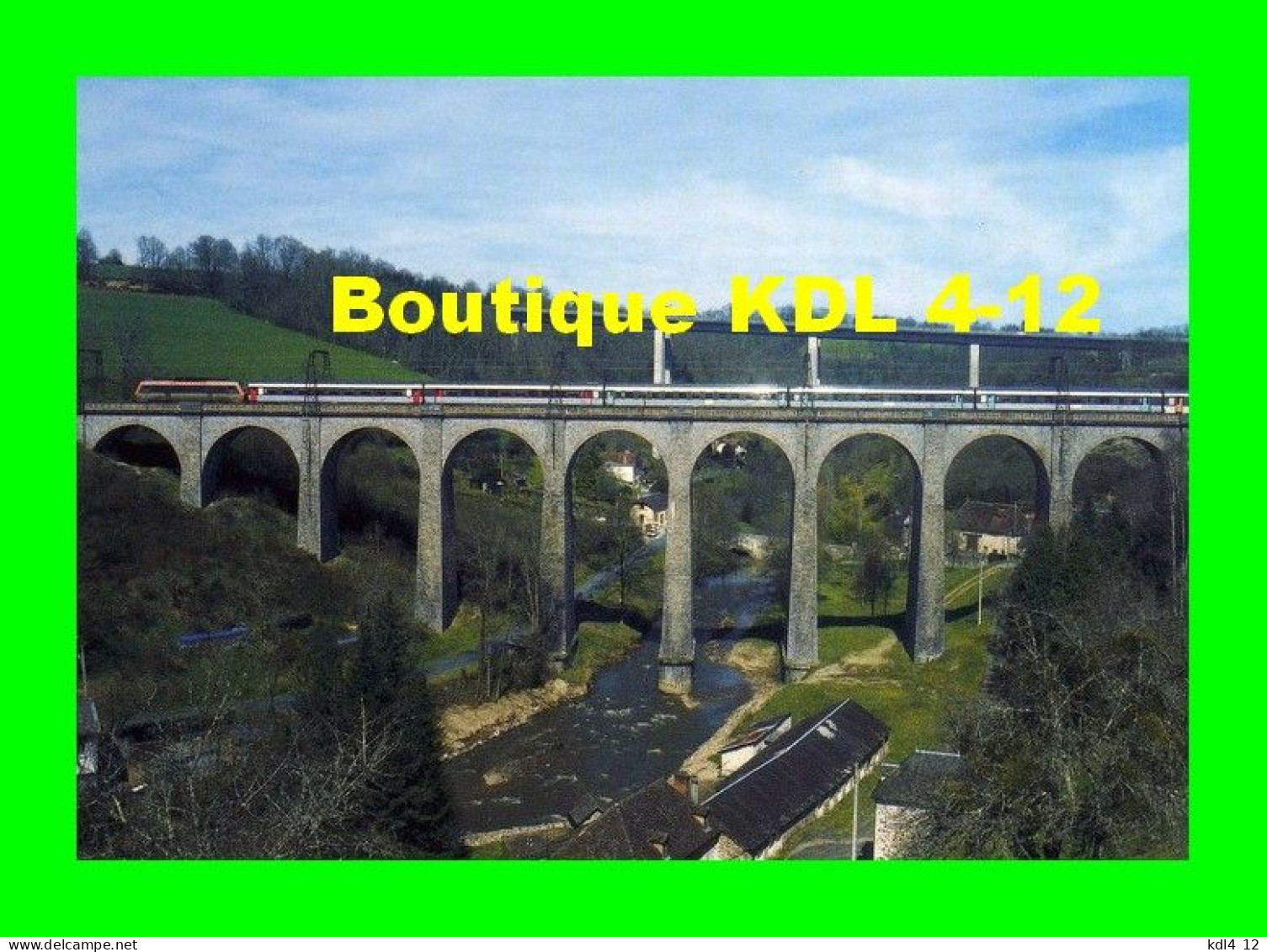 RU 1534 - Train, Loco BB 2600 Sur Le Viaduc De PIERRE-BUFFIERE - Haute-Vienne - SNCF - Ouvrages D'Art