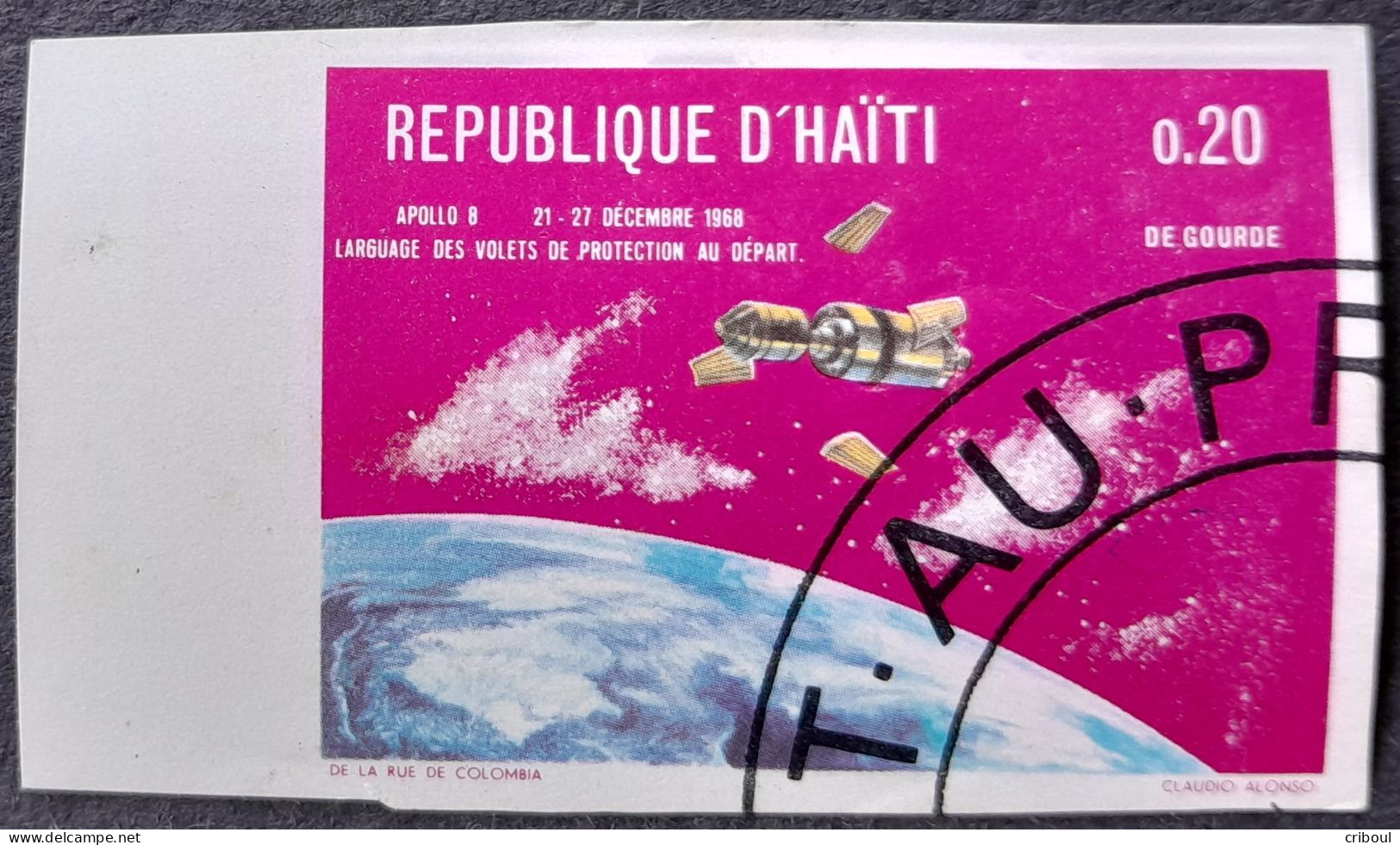 Haiti 1969 Espace Space Apollo VIII Yvert 659 O Used - Amérique Du Nord