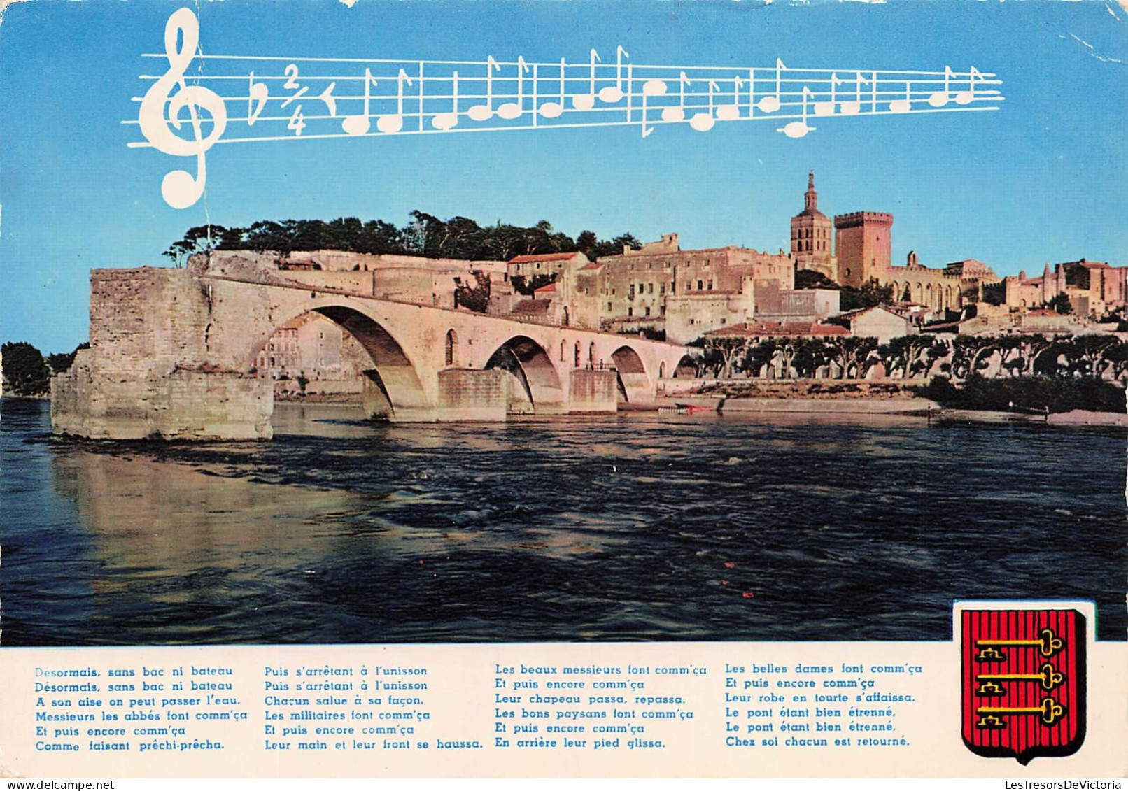 FRANCE - Avignon - Le Pont Saint Bénézet Et Sa Chanson - Carte Postale - Avignon (Palais & Pont)