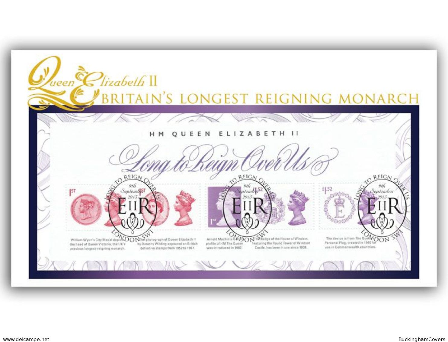 2015 Longest Reigning Monarch FDC - 2011-2020 Decimal Issues