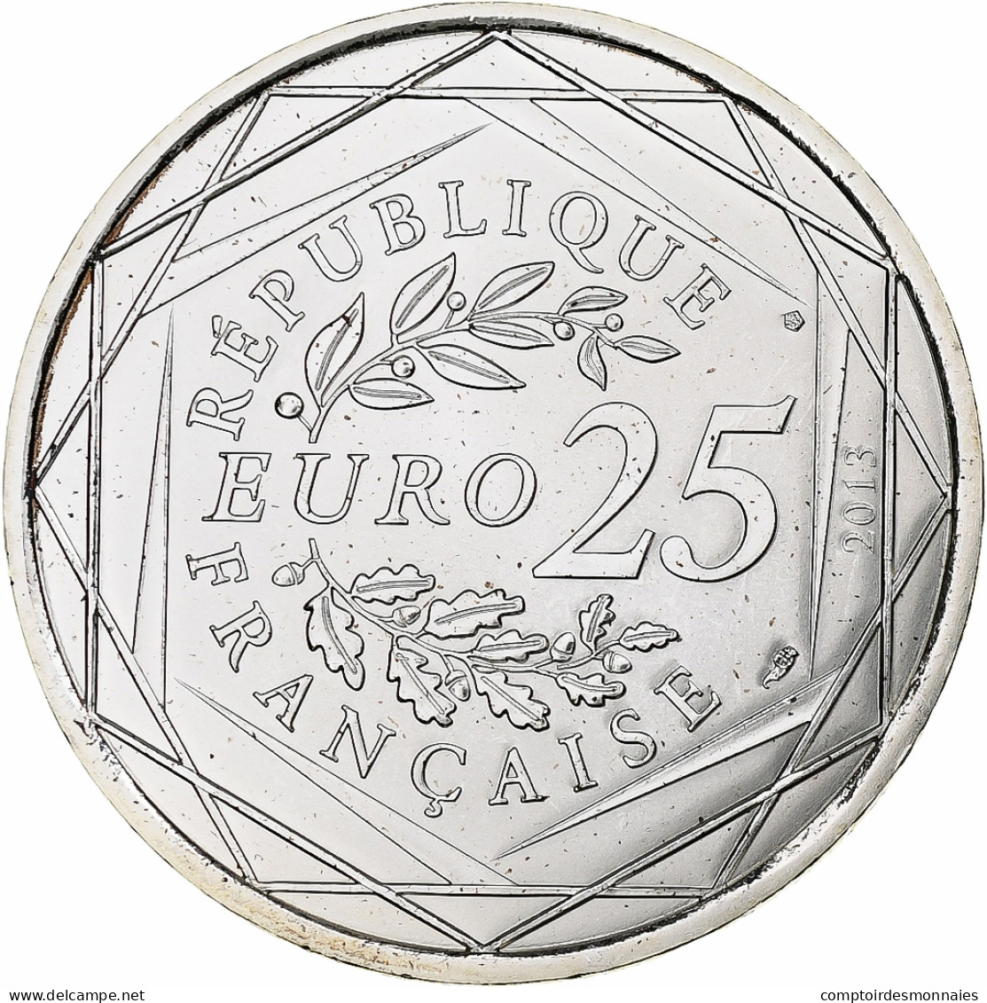 France, 25 Euro, Respect, 2013, Paris, FDC, Argent - France