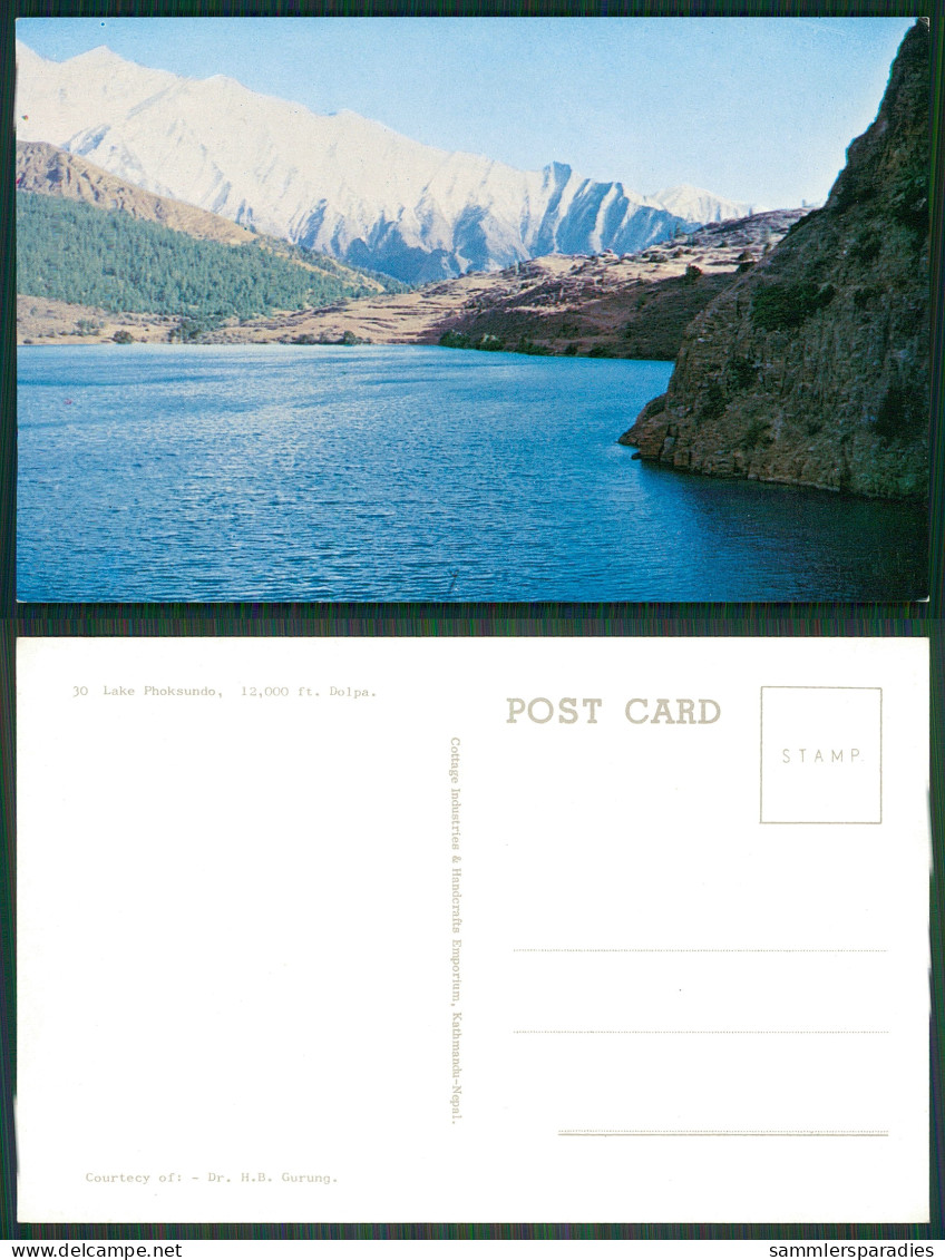 LA139 AK Post Card Nepal - Lake Phoksundo See Dolpa - Népal