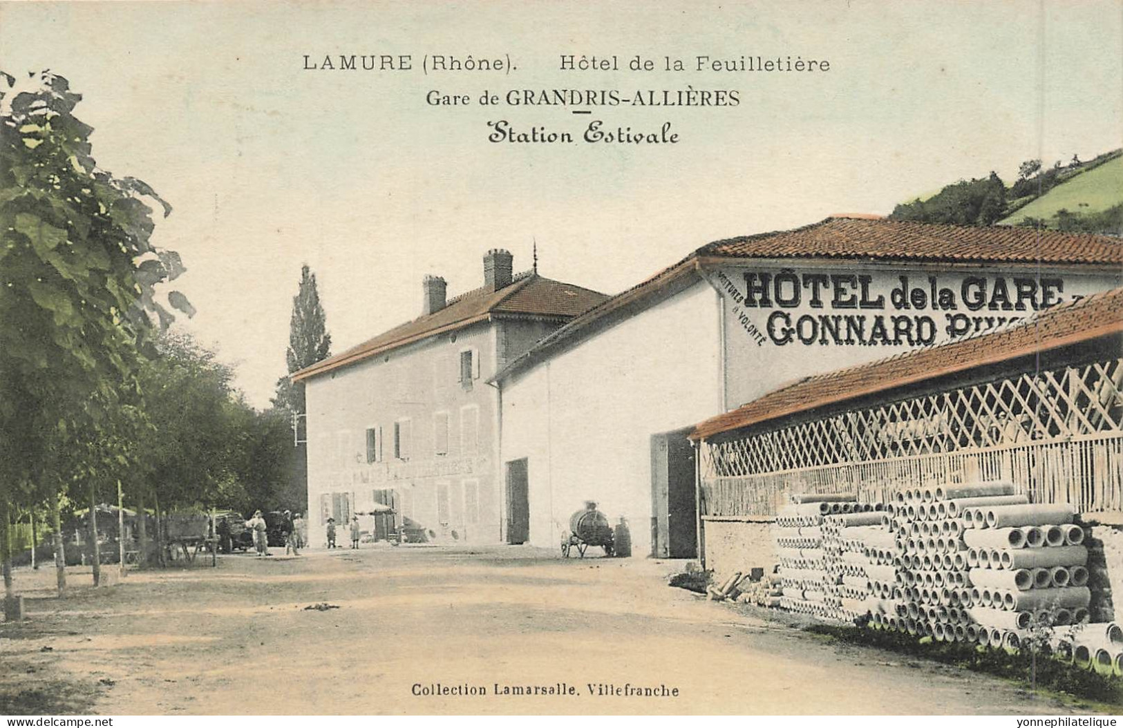 69 - RHÔNE - LAMURE-SUR-AZERGUES - Hôtel De La Feuilletière - Gare De Grandris-Allières - Station Estivale - 10831 - Lamure Sur Azergues