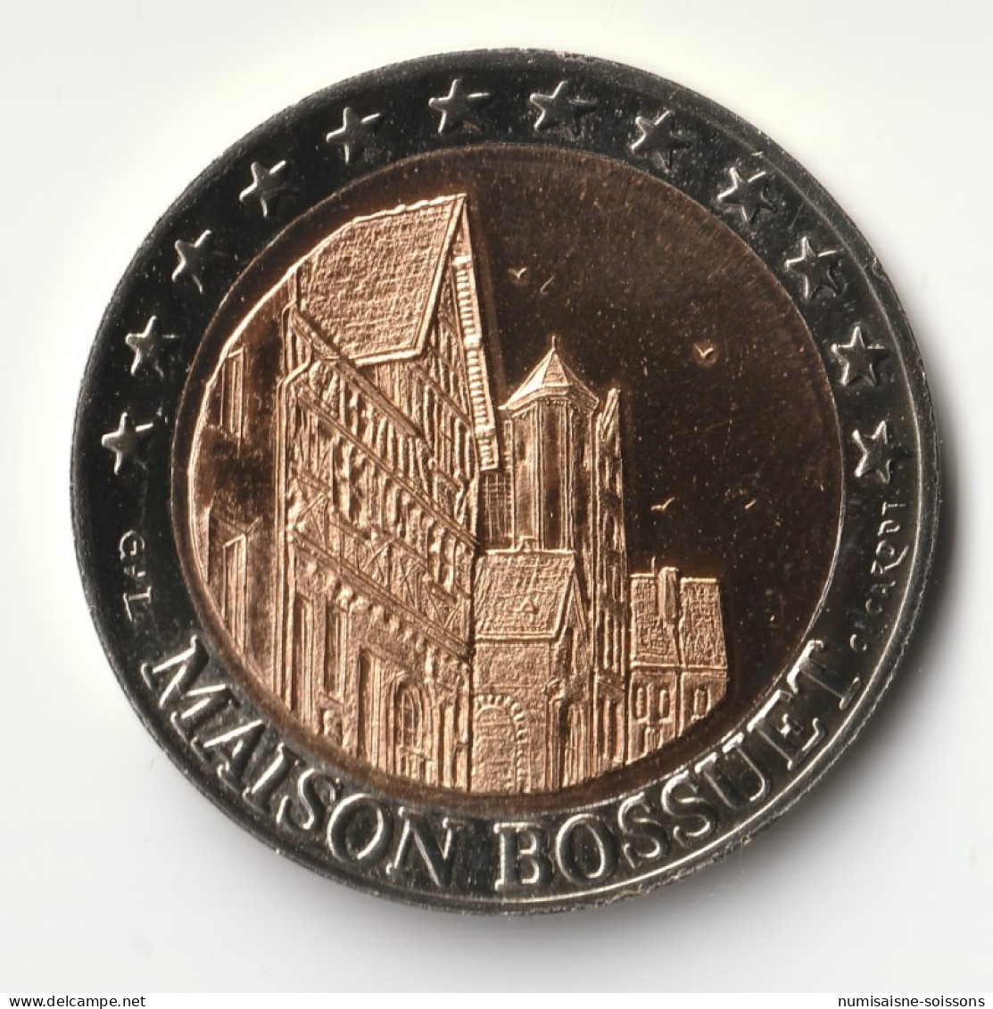 21 - COTE D'OR - SEURRE - EURO DES VILLES - 3 EURO - 14 JUILLET AU 15 AOÛT 1997 - MAISON BOSSUET - BICOLORE - SPL - France