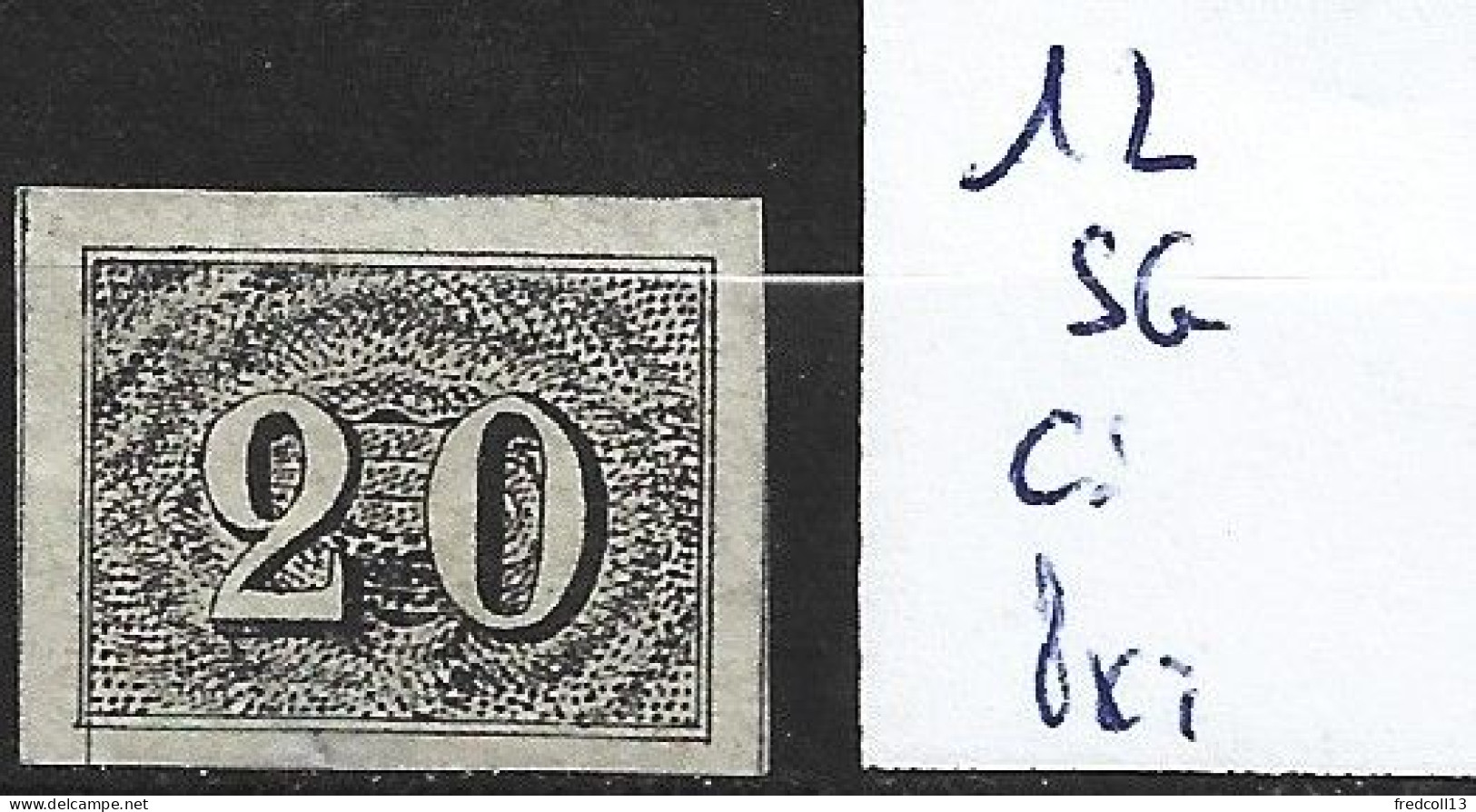 BRESIL 12 Sans Gomme Côte 100 € - Oblitérés