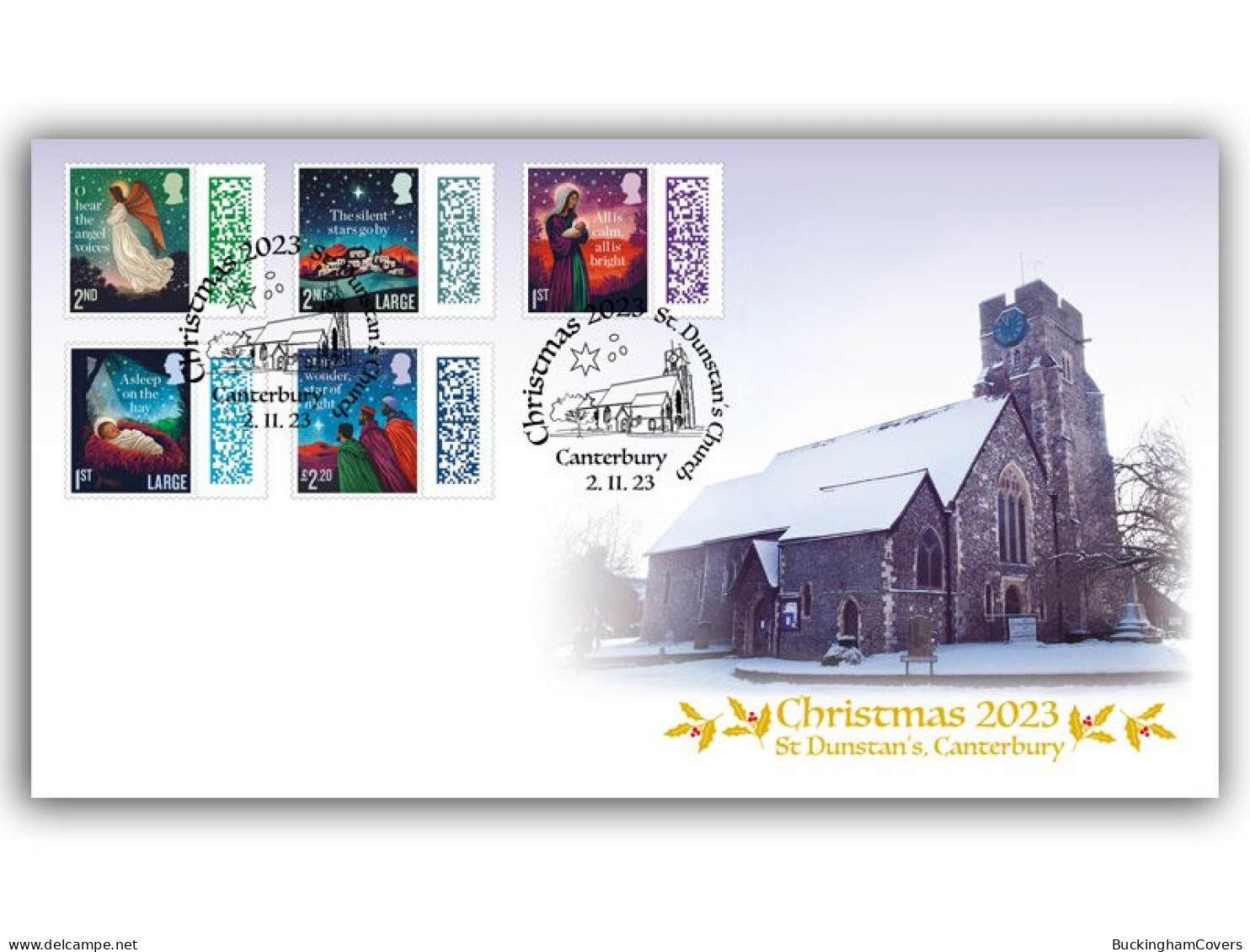 2023 Christmas FDC King Charles III First Christmas Stamps - 2021-... Dezimalausgaben