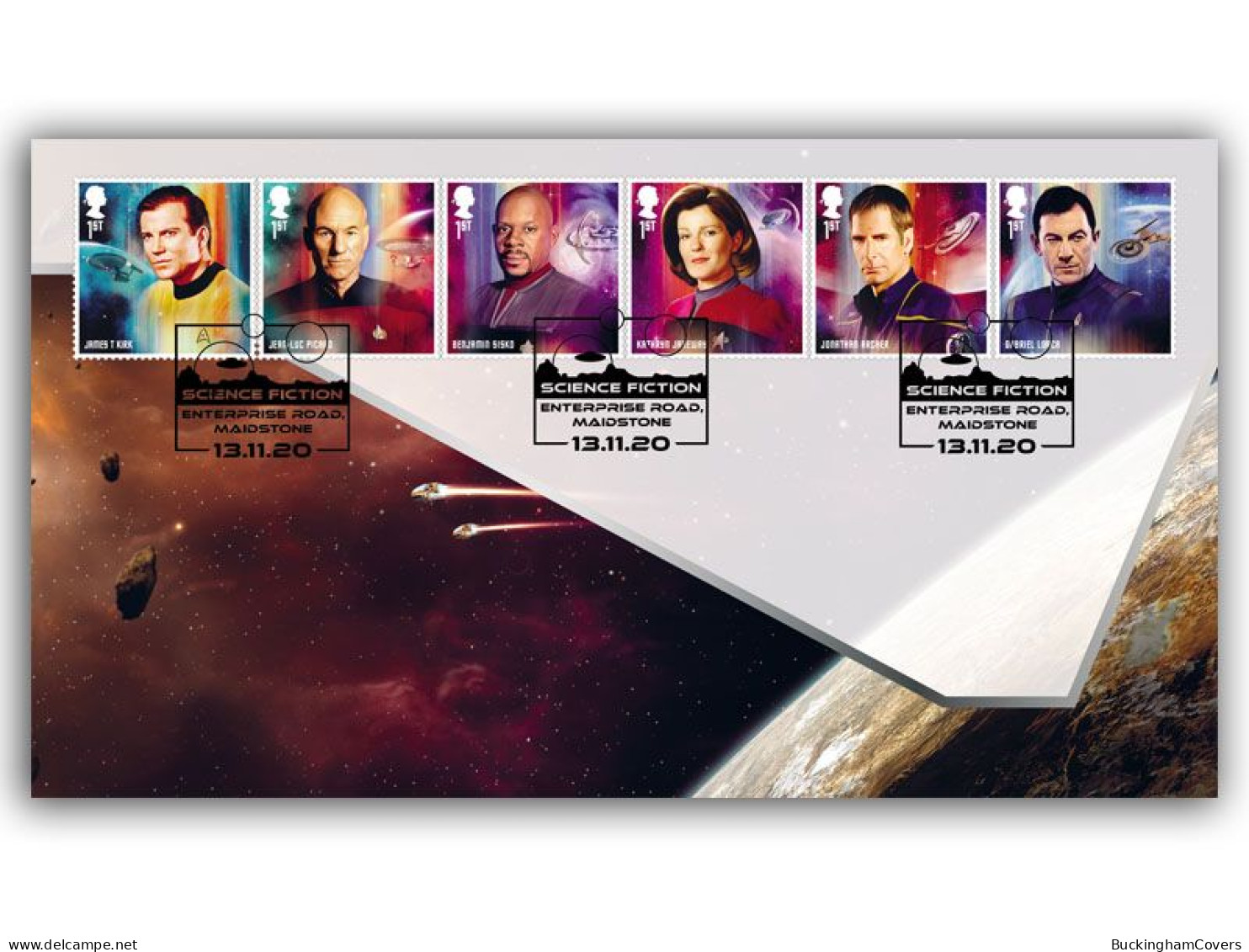 2020 Star Trek FDC Captain's Cover - 2011-2020 Dezimalausgaben