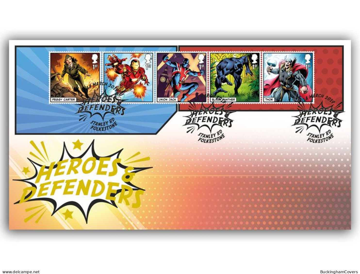 2019 Marvel FDC Iron Man And Thor Stamps - 2011-2020 Decimal Issues