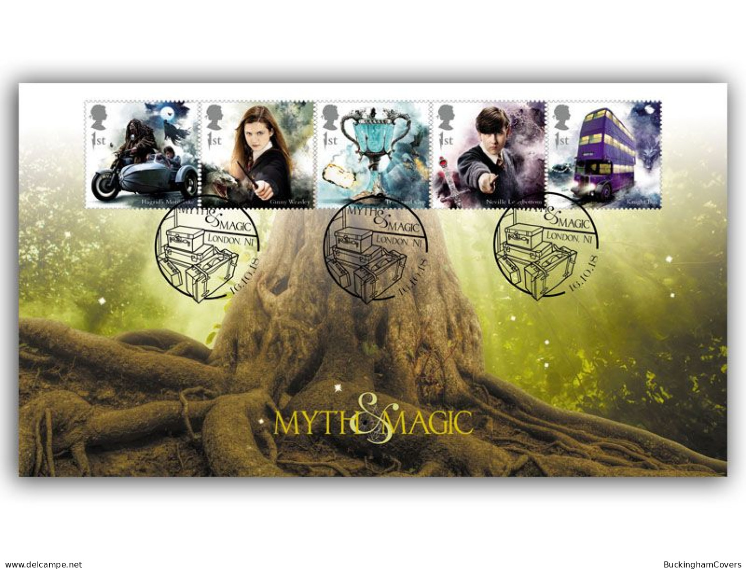 2018 Harry Potter FDC Whomping Willlow Tree - 2011-2020 Em. Décimales