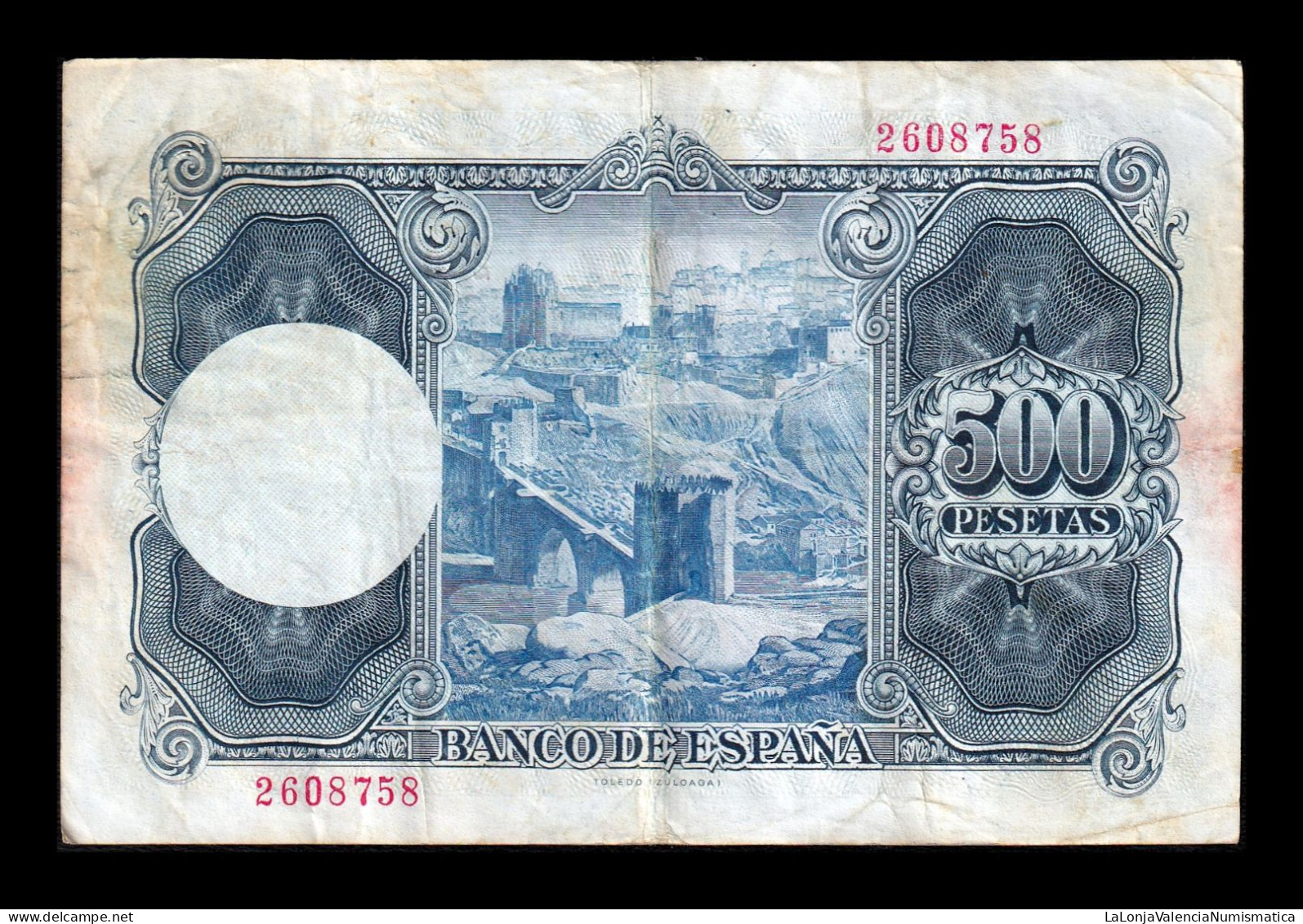 España Spain 500 Pesetas Ignacio Zuloaga 1954 Pick 148 Sin Serie Bc/Mbc F/Vf - 500 Pesetas