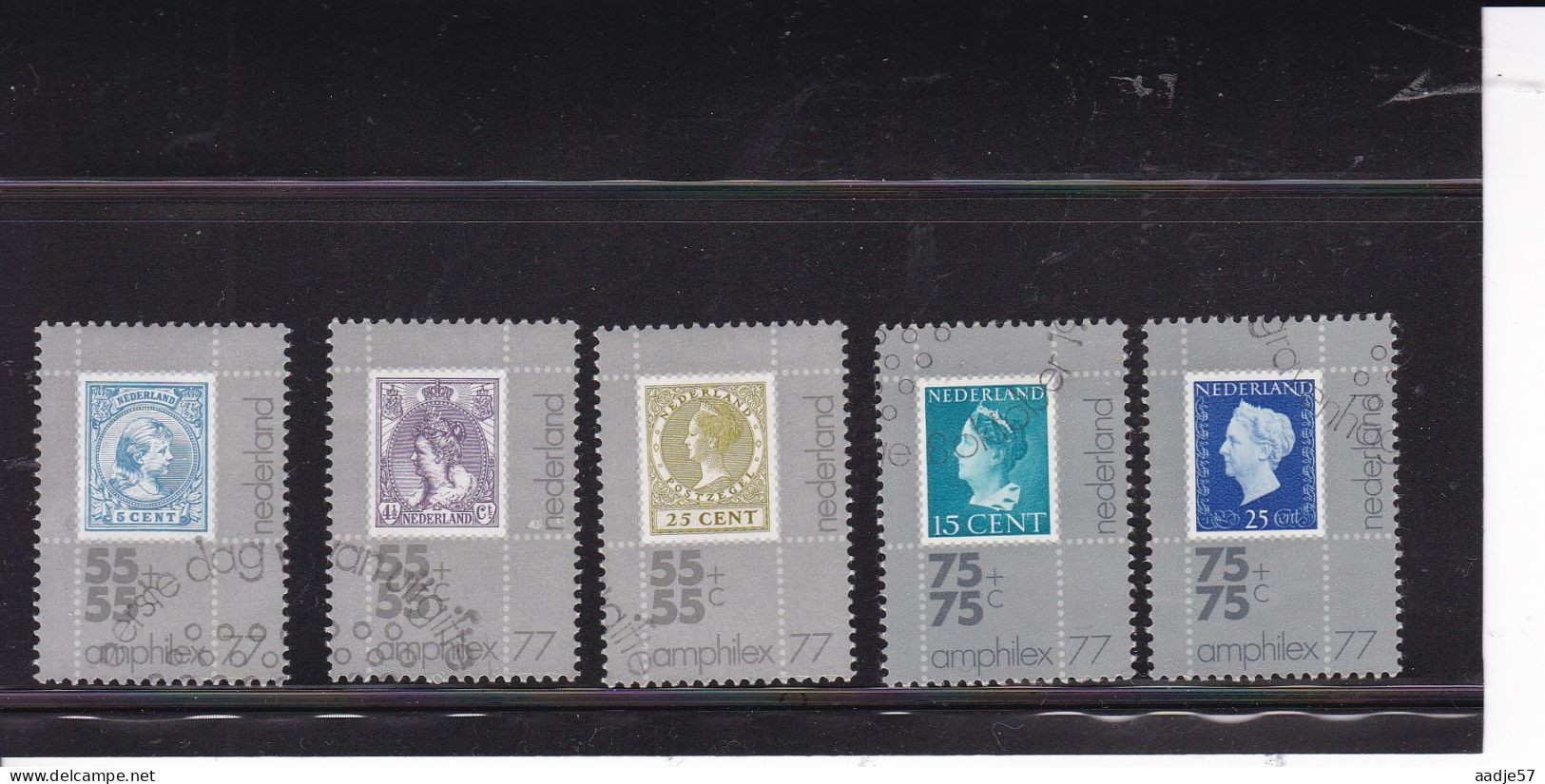 Nederland 1976 NVPH Nr 1098a/1102a Gestempeld/used Amphilex '77 - Used Stamps