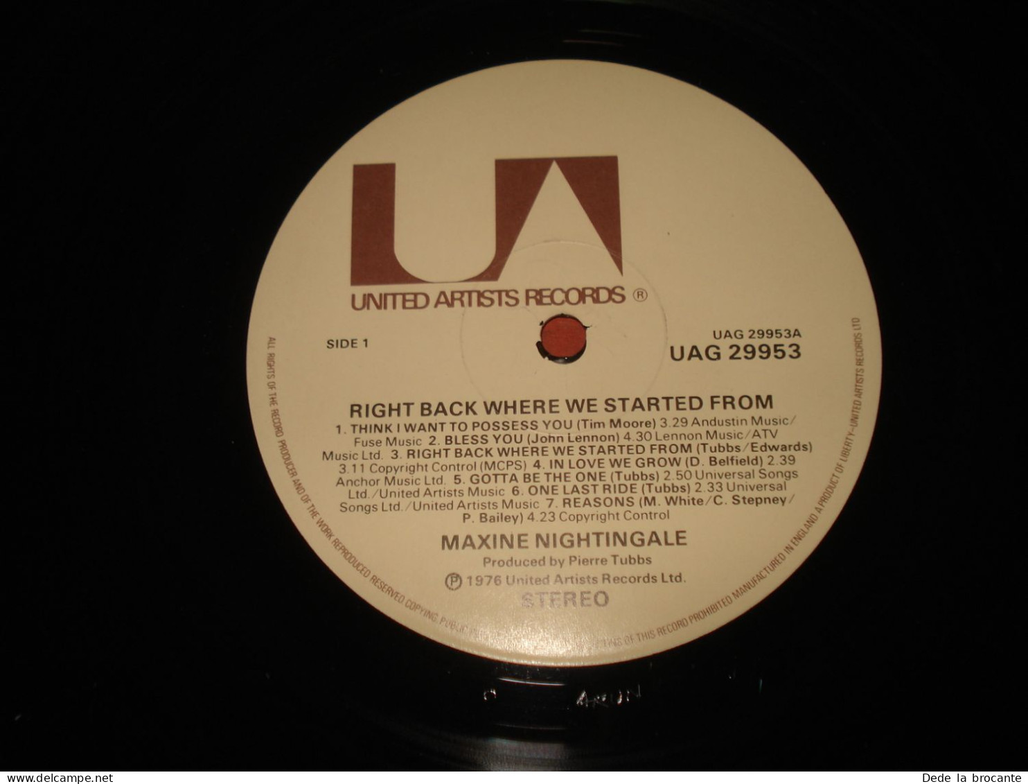 B12 / Maxine Nightingale – Right Back Where - LP – UAG 29953 - UK 1976  EX/NM - Disco & Pop