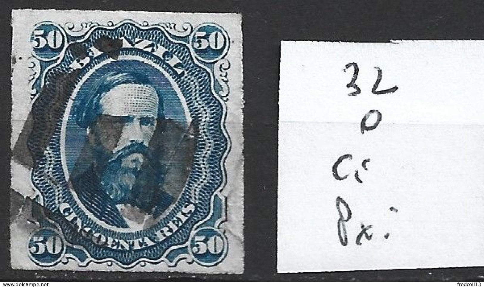 BRESIL 32 Oblitéré Côte 11 € - Used Stamps