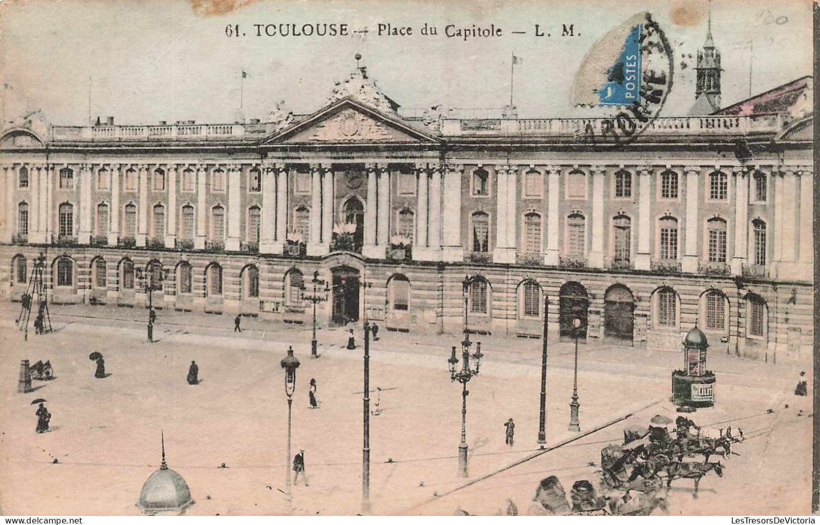 FRANCE - Toulouse - Place Du Capitole - LM - Colorisé  - Carte Postale Ancienne - Toulouse