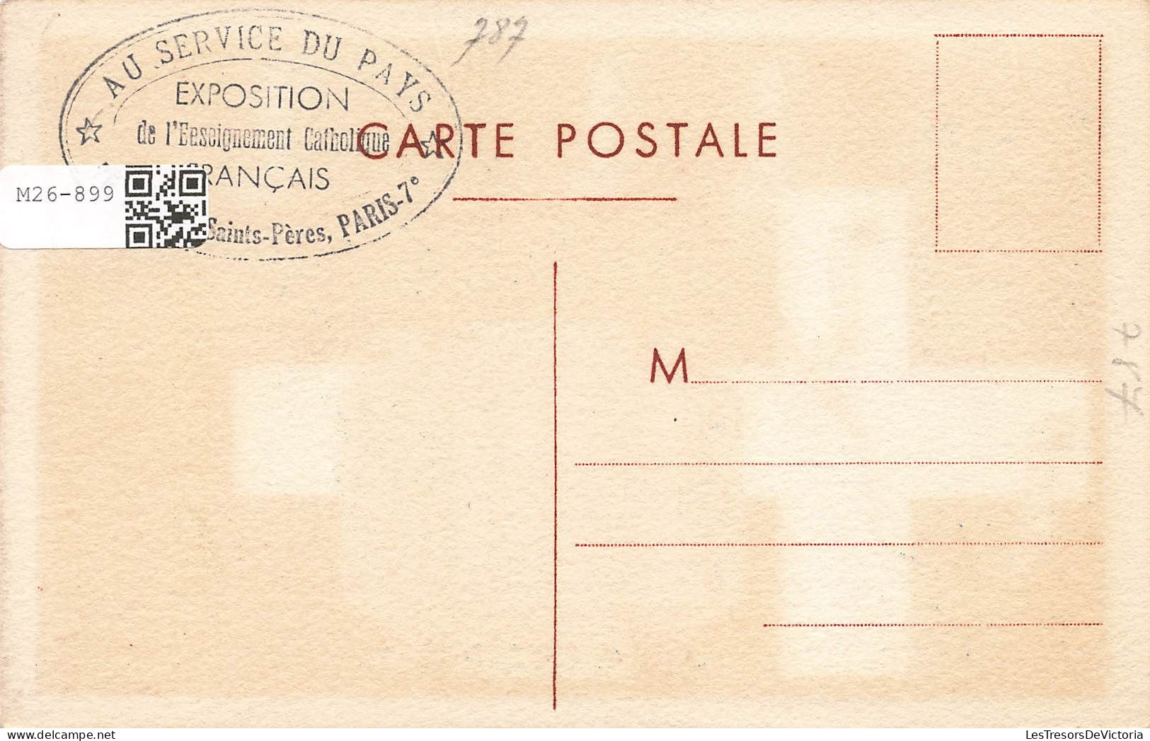 ECOLES - Exposition De L'enseignement Catholique Français - Colorisé - Carte Postale Ancienne - Schools