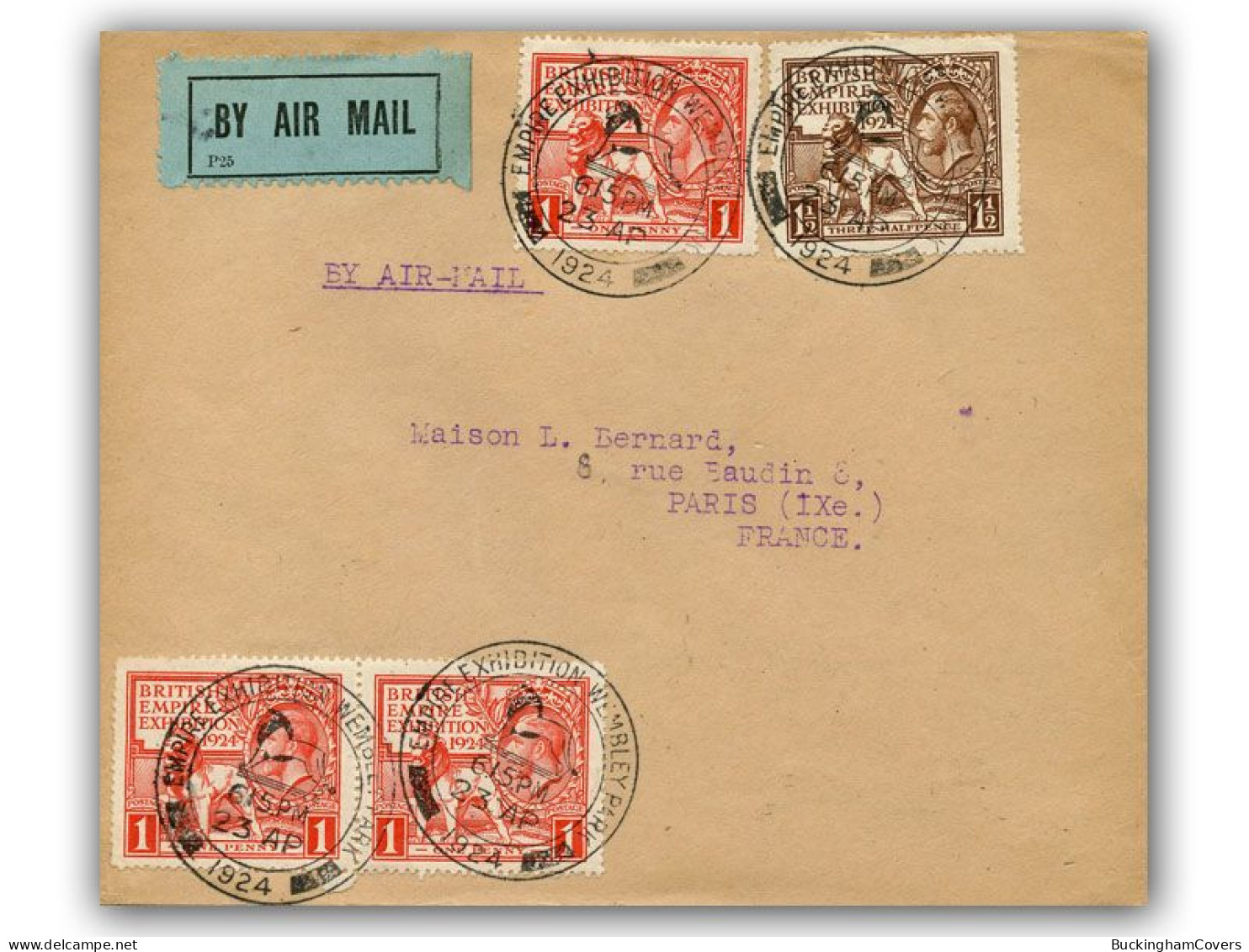 1924 Wembley FDC, Exhibition Postmark - ....-1951 Pre-Elizabeth II