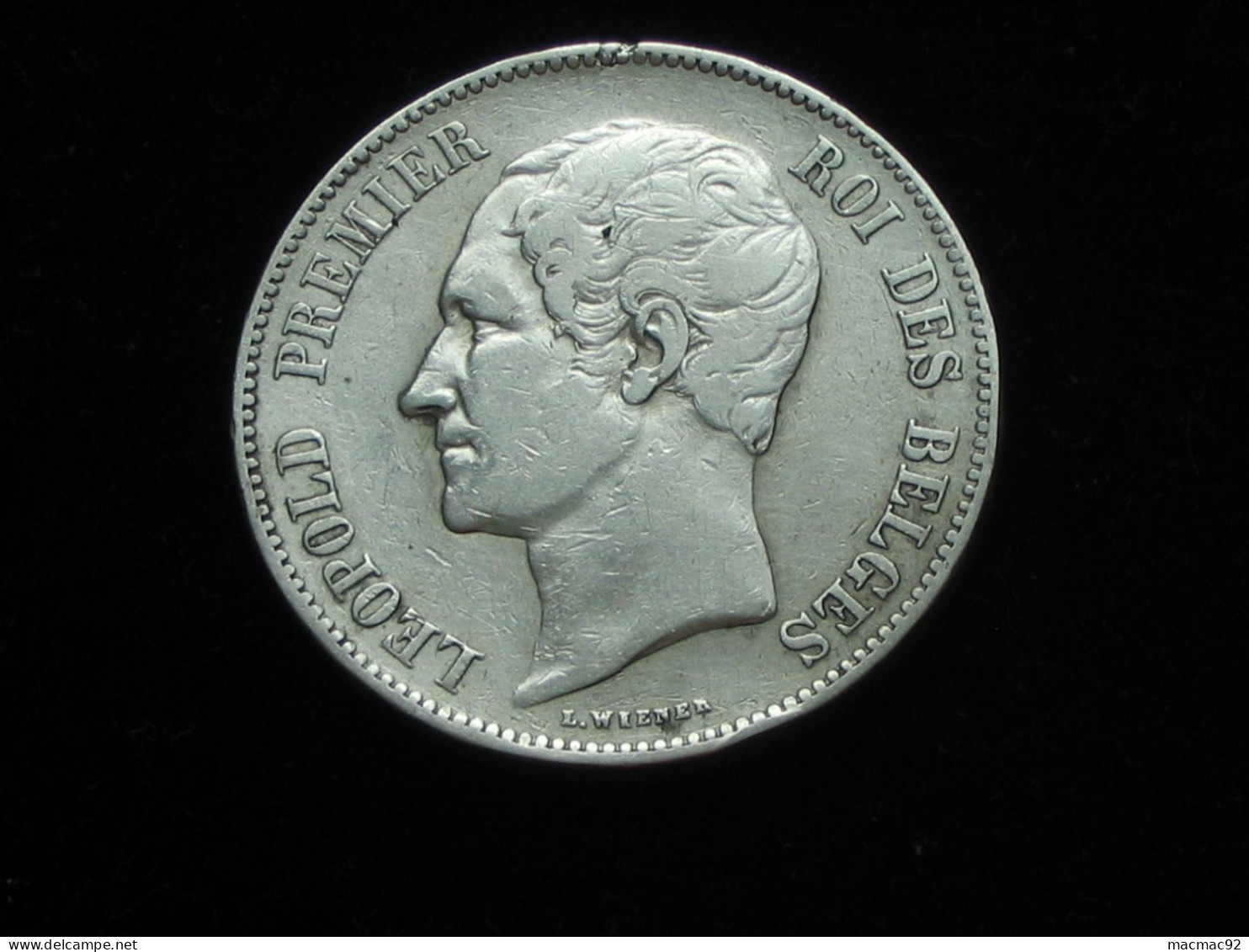 BELGIQUE - 5 Francs1850 - LEOPOLD Ier  Roi Des Belges **** EN ACHAT IMMEDIAT **** - 5 Francs