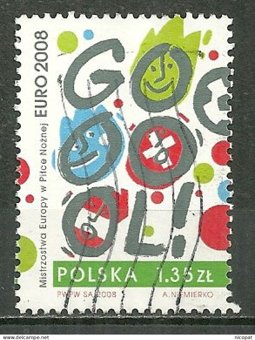 POLAND Oblitéré 4098 Football Euro 2008 Soccer - Used Stamps