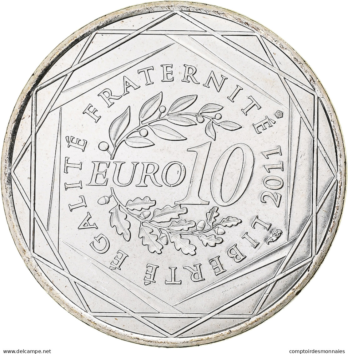 France, 10 Euro, Midi-Pyrénées, 2011, Paris, SPL, Argent, KM:1752 - France