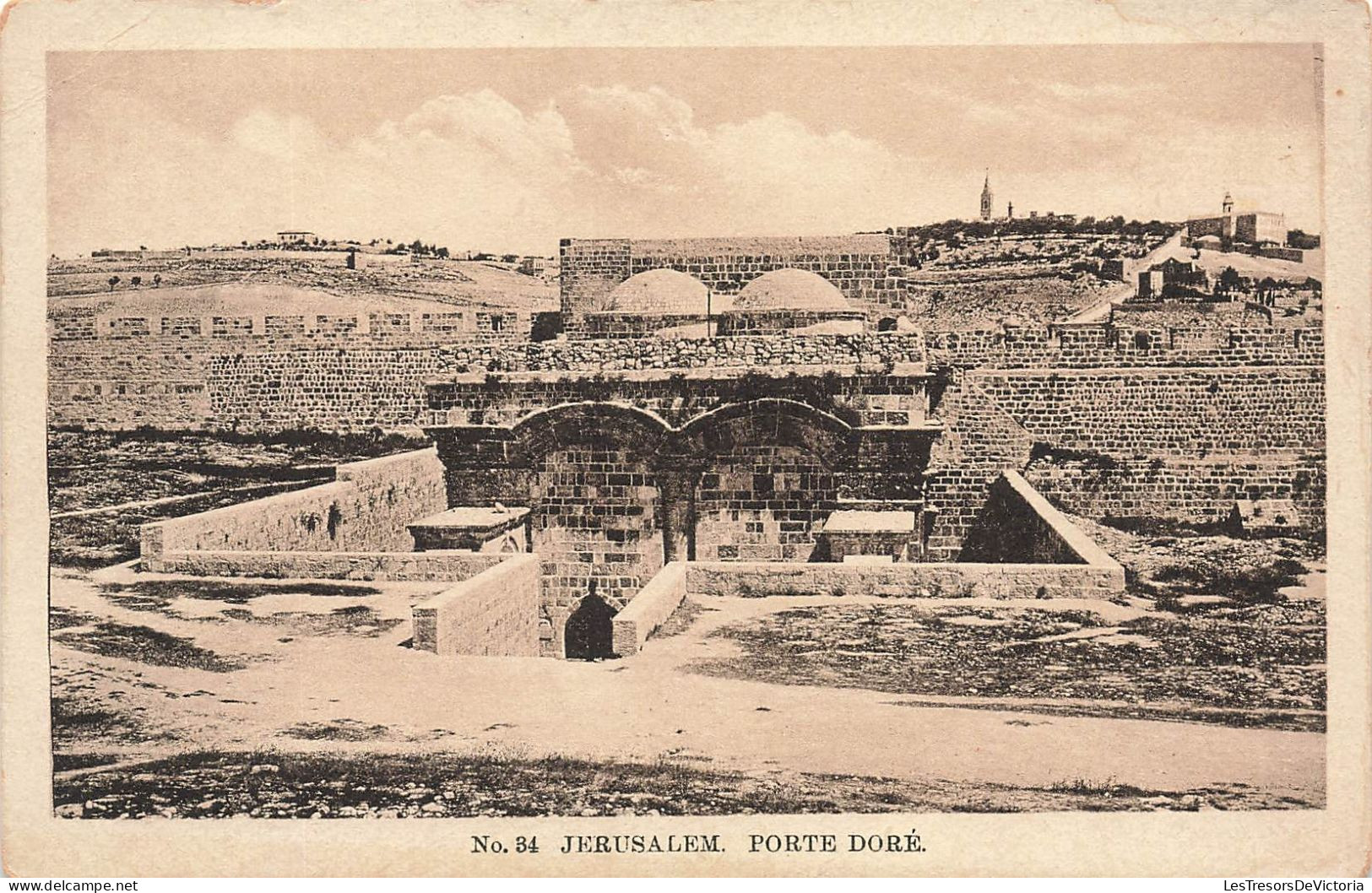 ISRAEL - Jérusalem - Vue Générale De La Porte Doré - Carte Postale Ancienne - Israel