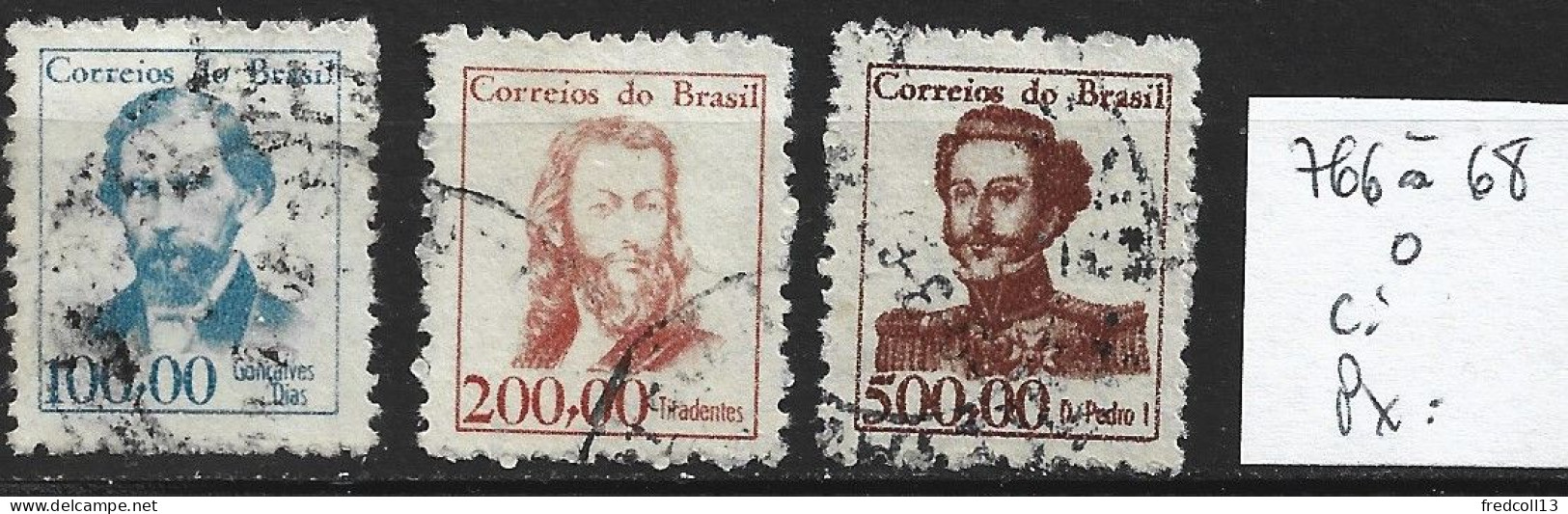 BRESIL 766 à 68 Oblitérés Côte 1 € - Used Stamps