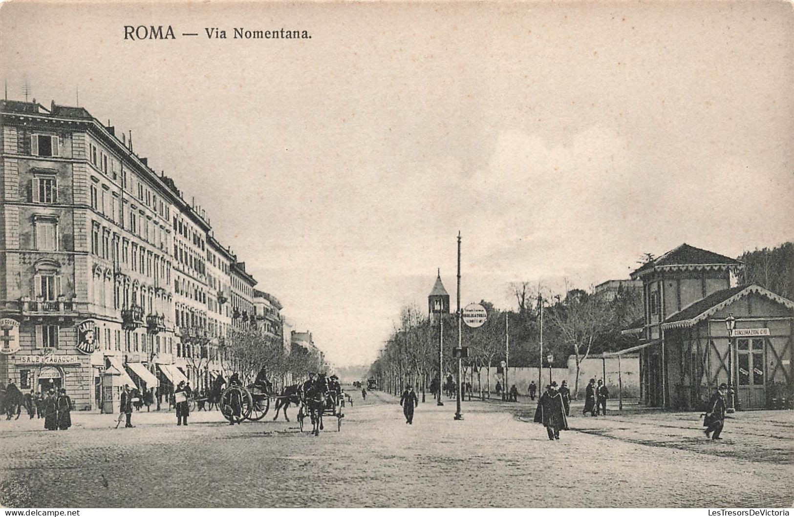 ITALIE - Rome - La Rue Nomentana - Carte Postale Ancienne - Otros Monumentos Y Edificios