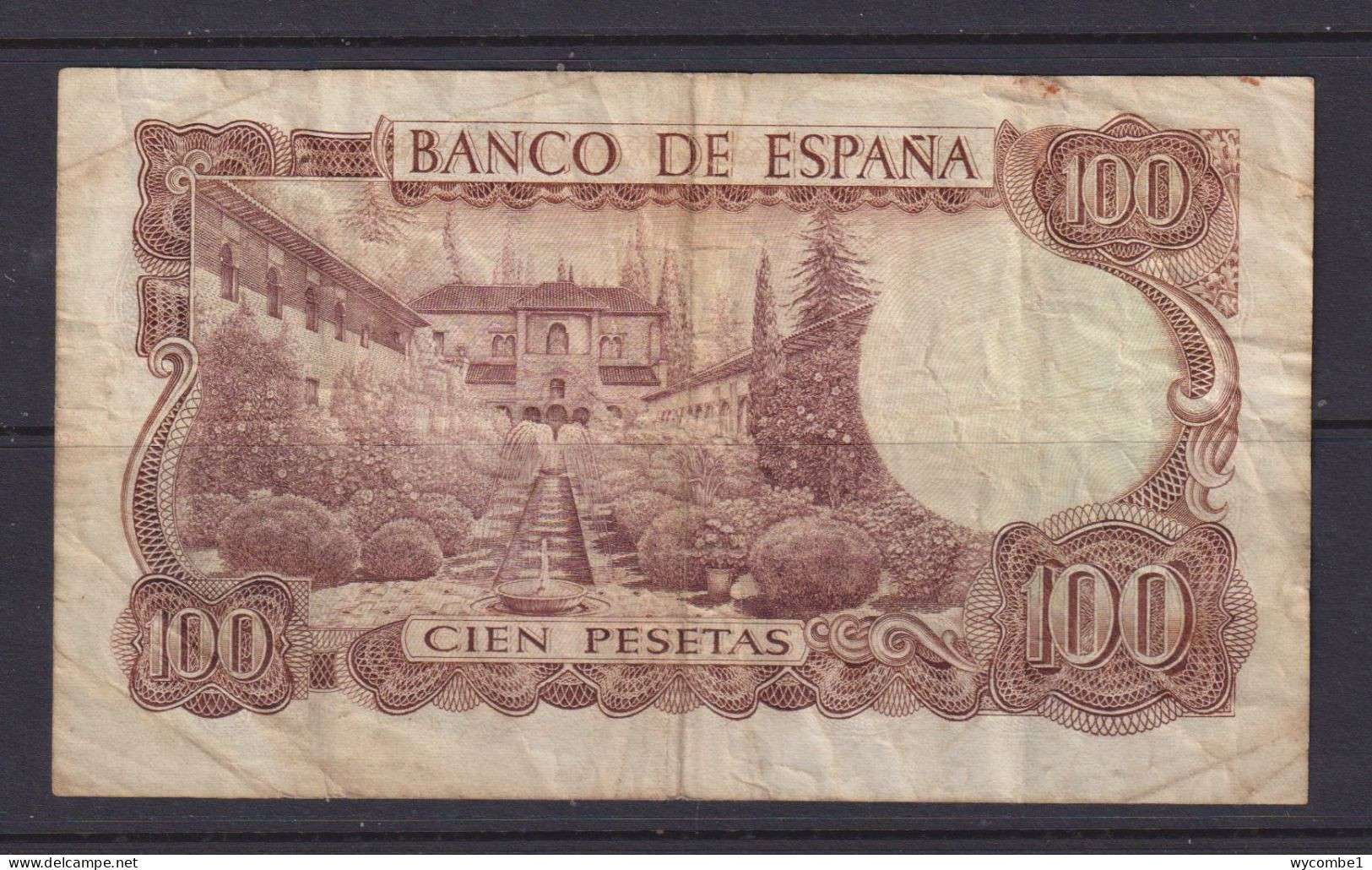 SPAIN - 1970 100 Pesetas Circulated Banknote As Scans - [ 4] 1975-… : Juan Carlos I