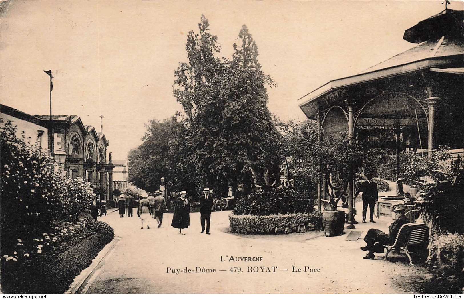 FRANCE - Royat - Vue Sur Le Parc - Animé - Carte Postale Ancienne - Royat