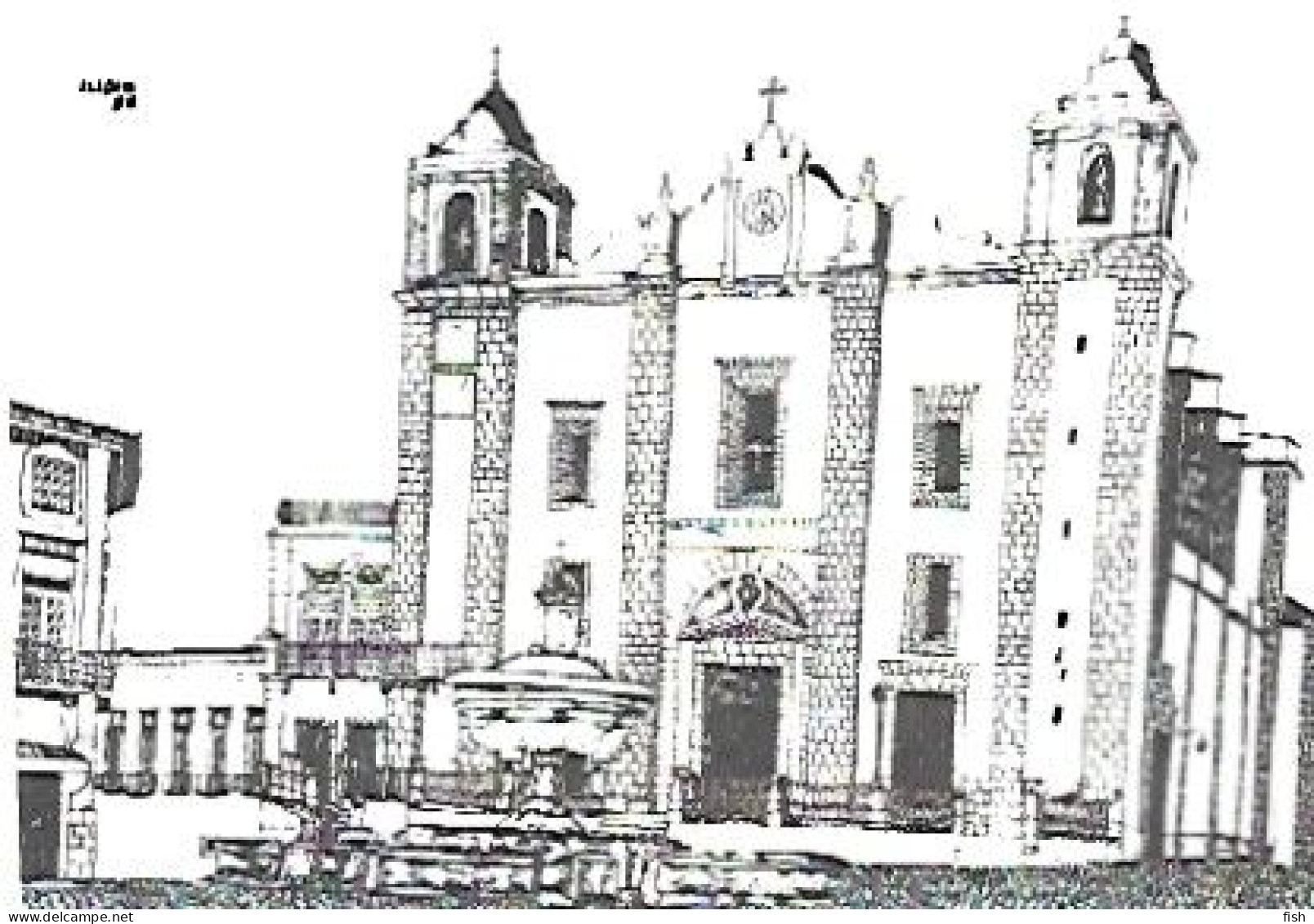 Portugal ** & Postal, Évora, Igreja De Santo Antão, Desenho De Ilídio Tavares, Edição Câmara Municipal De Évora 1988 (85 - Evora