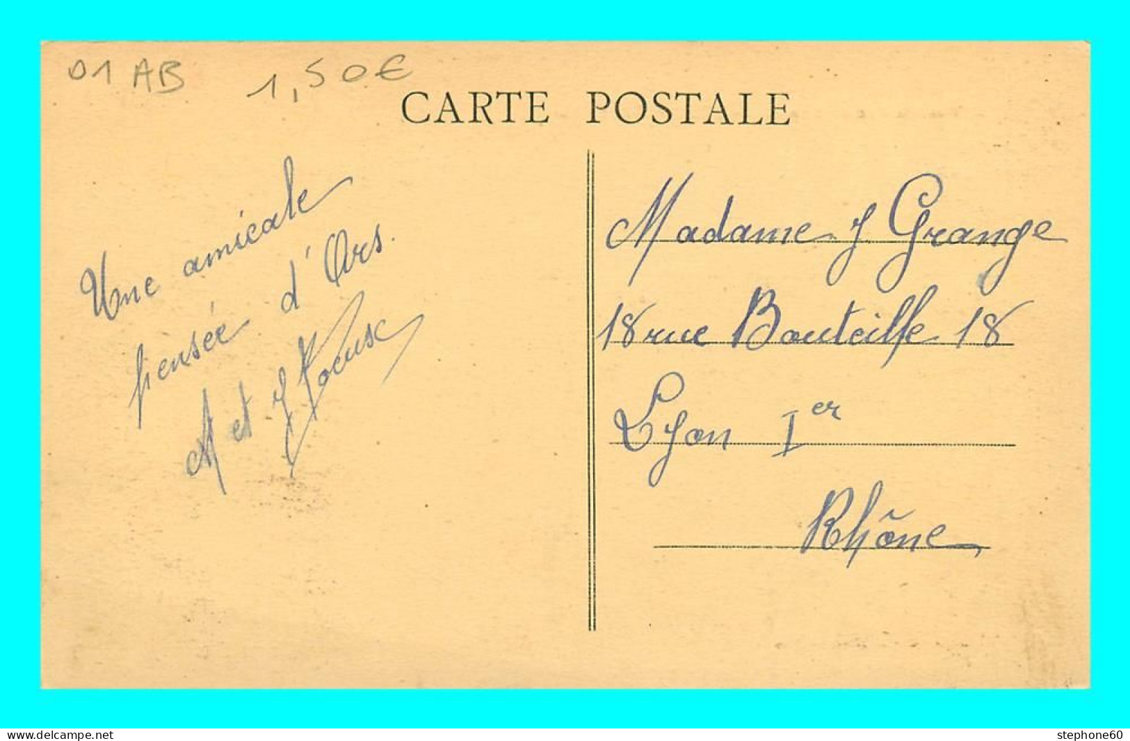 1lo - a269   Lot de 100 CPA / CPSM format CPA du Dep 01 uniquement BOURG - ARS