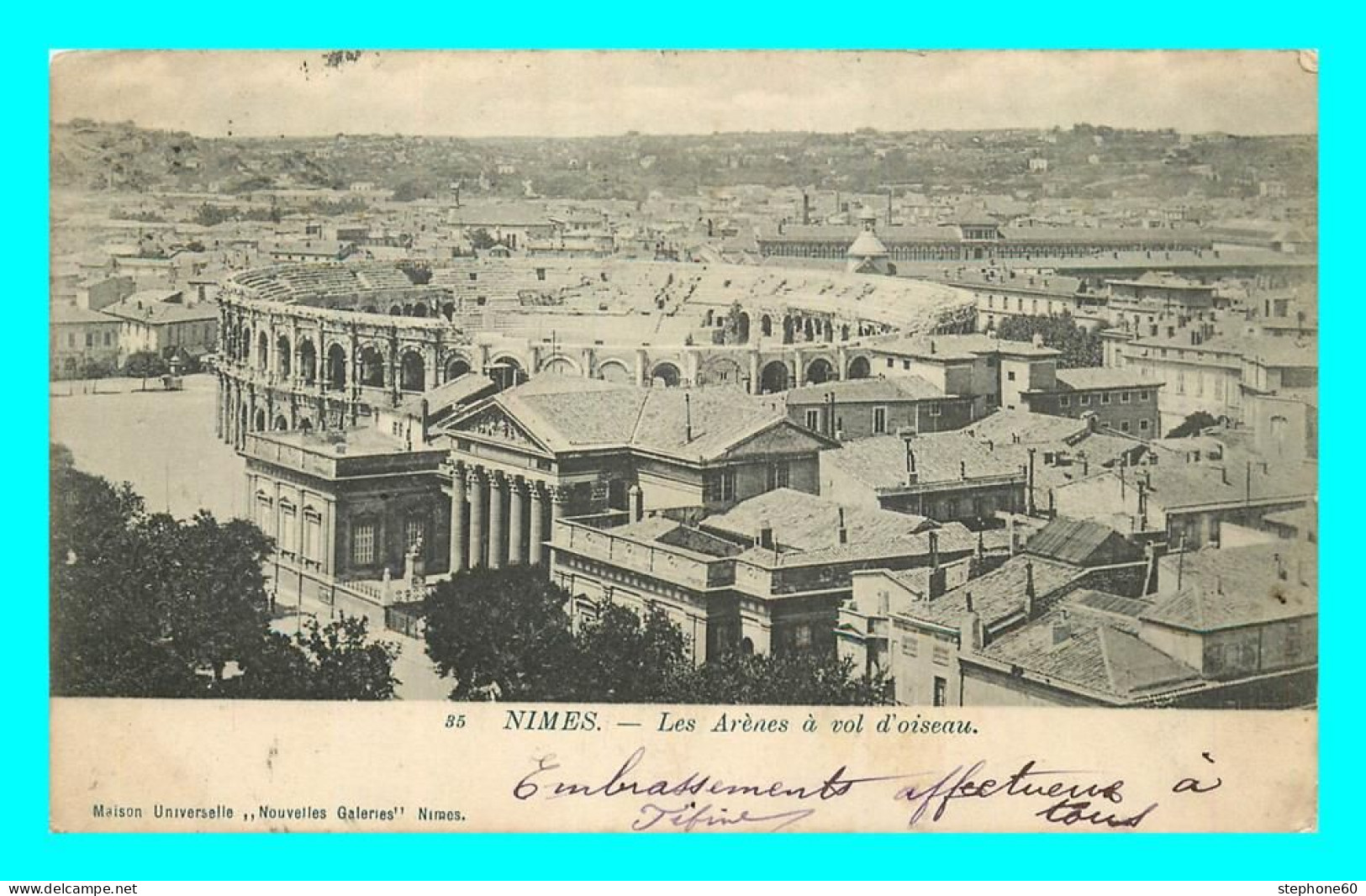 1lo - a236 Lot de 250 CPA / CPSM format CPA de NIMES (+ de 40 en scan )